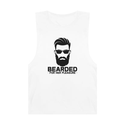 Bearded For Her Pleasure Tank Top Graphic Tees Australia Graphic T-Shirt Australia -  Cool Graphic T-Shirts Online - 