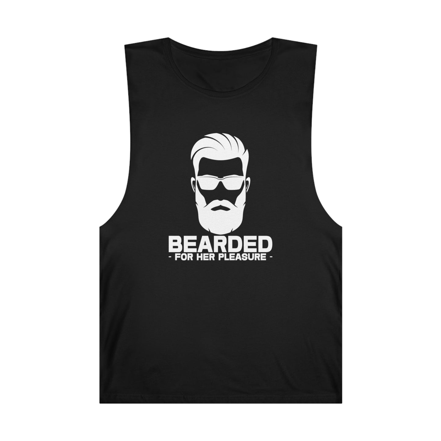 Bearded For Her Pleasure Tank Top Graphic Tees Australia Graphic T-Shirt Australia -  Cool Graphic T-Shirts Online - 