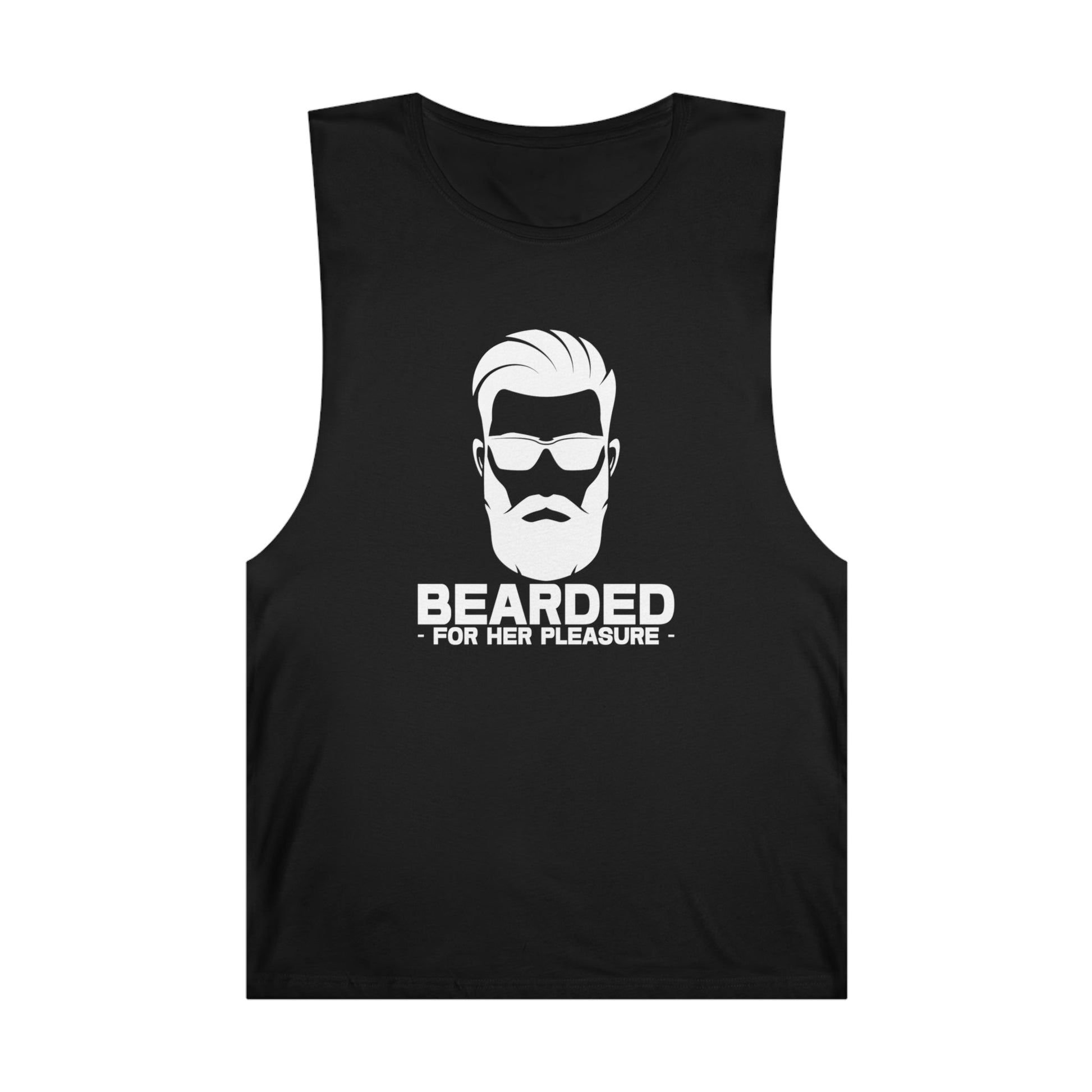 Bearded For Her Pleasure Tank Top Graphic Tees Australia Graphic T-Shirt Australia -  Cool Graphic T-Shirts Online - 