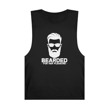 Bearded For Her Pleasure Tank Top Graphic Tees Australia Graphic T-Shirt Australia -  Cool Graphic T-Shirts Online - 