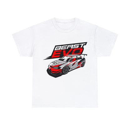 Beast EVO Lancer JDM Graphic Tee Graphic Tees Australia White / S Graphic T-Shirt Australia -  Cool Graphic T-Shirts Online - 