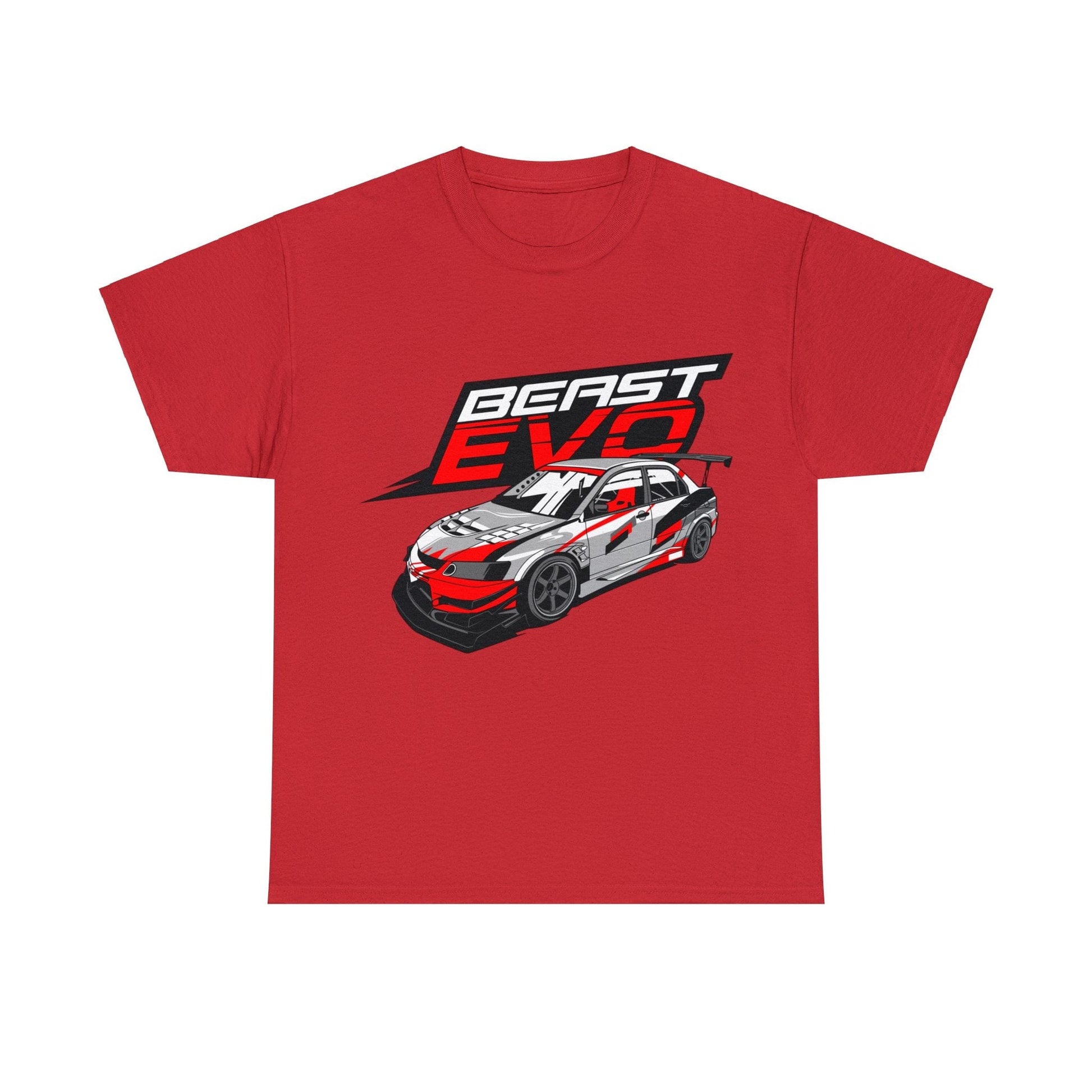 Beast EVO Lancer JDM Graphic Tee Graphic Tees Australia Red / S Graphic T-Shirt Australia -  Cool Graphic T-Shirts Online - 