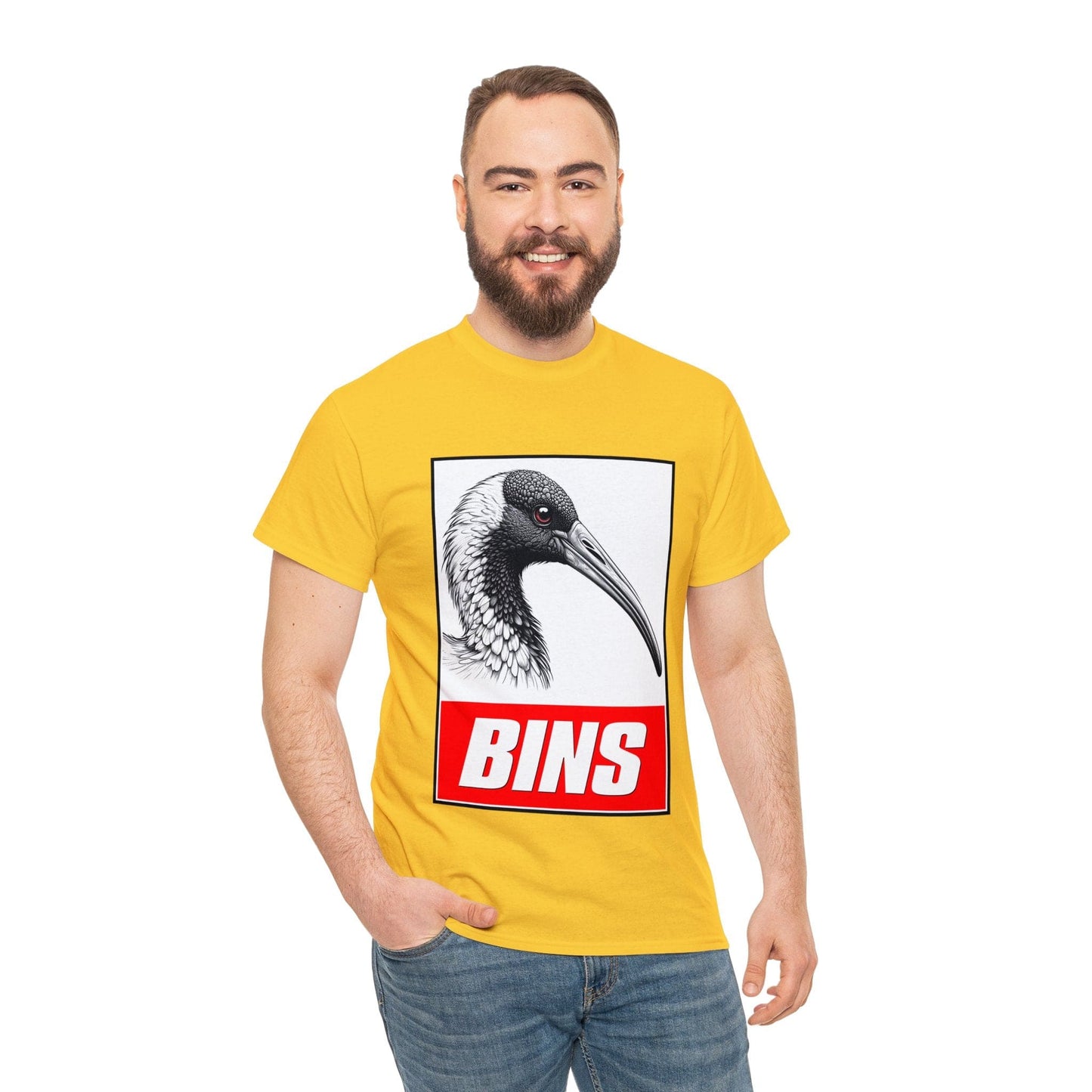 Bins Bin Chicken Graphic Tee Graphic Tees Australia Daisy / S Graphic T-Shirt Australia -  Cool Graphic T-Shirts Online -  Bins Bin Chicken Graphic Tee | Funny T-Shirts Australia