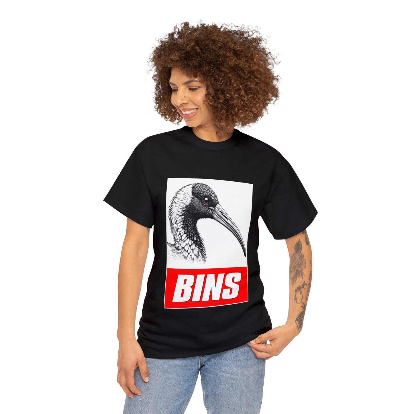 Bins Bin Chicken Graphic Tee Graphic Tees Australia Graphic T-Shirt Australia -  Cool Graphic T-Shirts Online -  Bins Bin Chicken Graphic Tee | Funny T-Shirts Australia