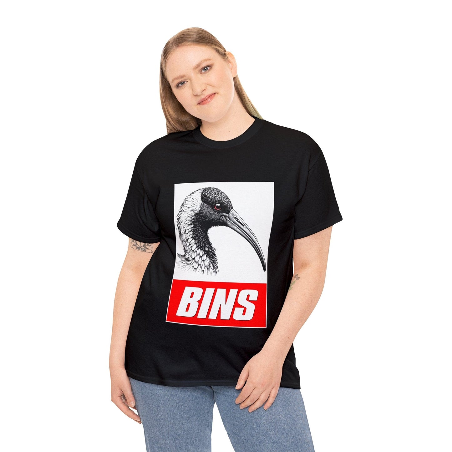 Bins Bin Chicken Graphic Tee Graphic Tees Australia Graphic T-Shirt Australia -  Cool Graphic T-Shirts Online -  Bins Bin Chicken Graphic Tee | Funny T-Shirts Australia