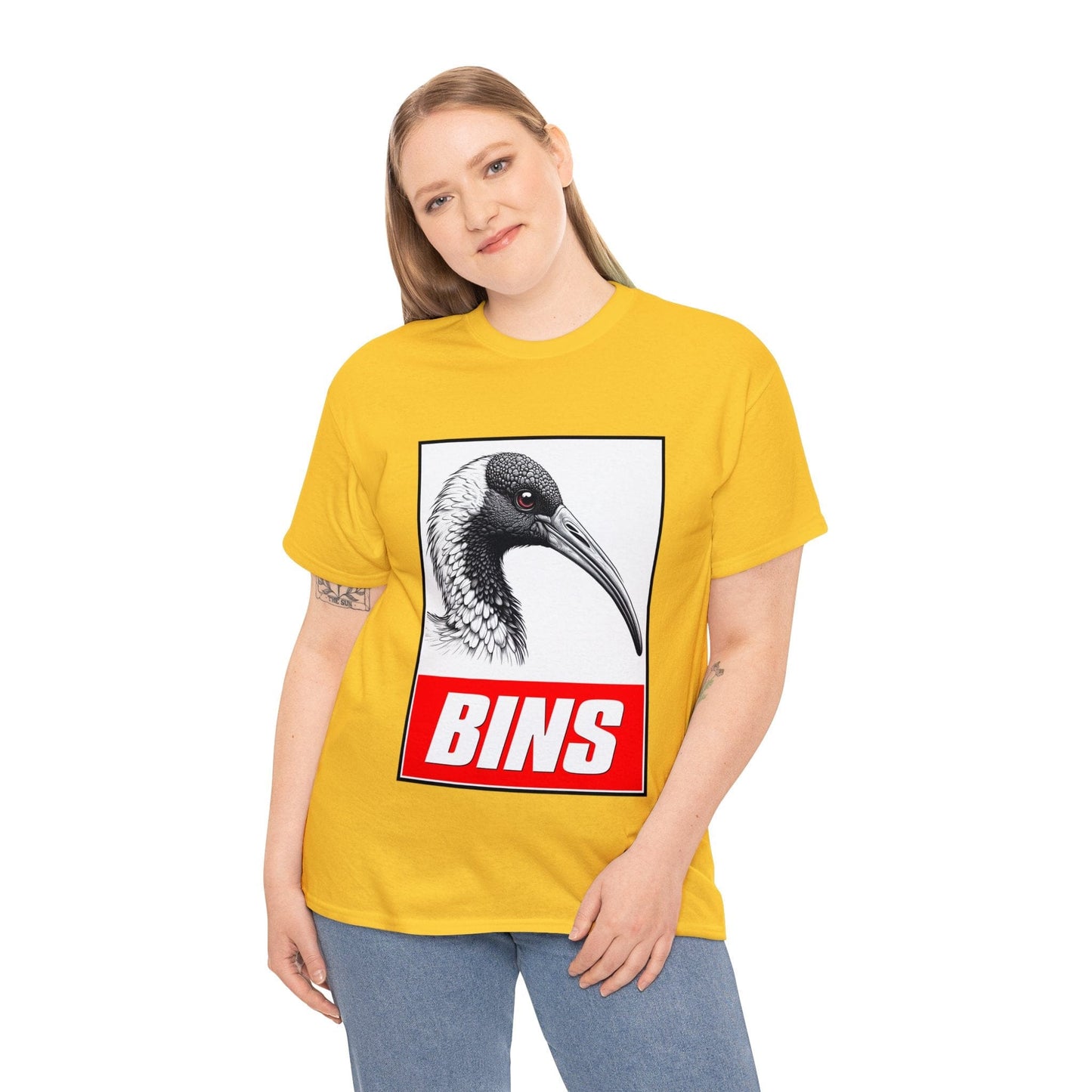 Bins Bin Chicken Graphic Tee Graphic Tees Australia Graphic T-Shirt Australia -  Cool Graphic T-Shirts Online -  Bins Bin Chicken Graphic Tee | Funny T-Shirts Australia