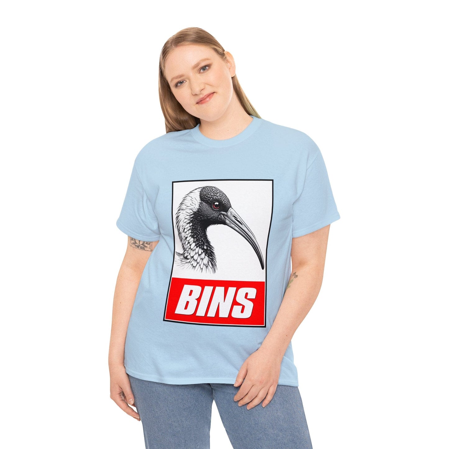 Bins Bin Chicken Graphic Tee Graphic Tees Australia Graphic T-Shirt Australia -  Cool Graphic T-Shirts Online -  Bins Bin Chicken Graphic Tee | Funny T-Shirts Australia