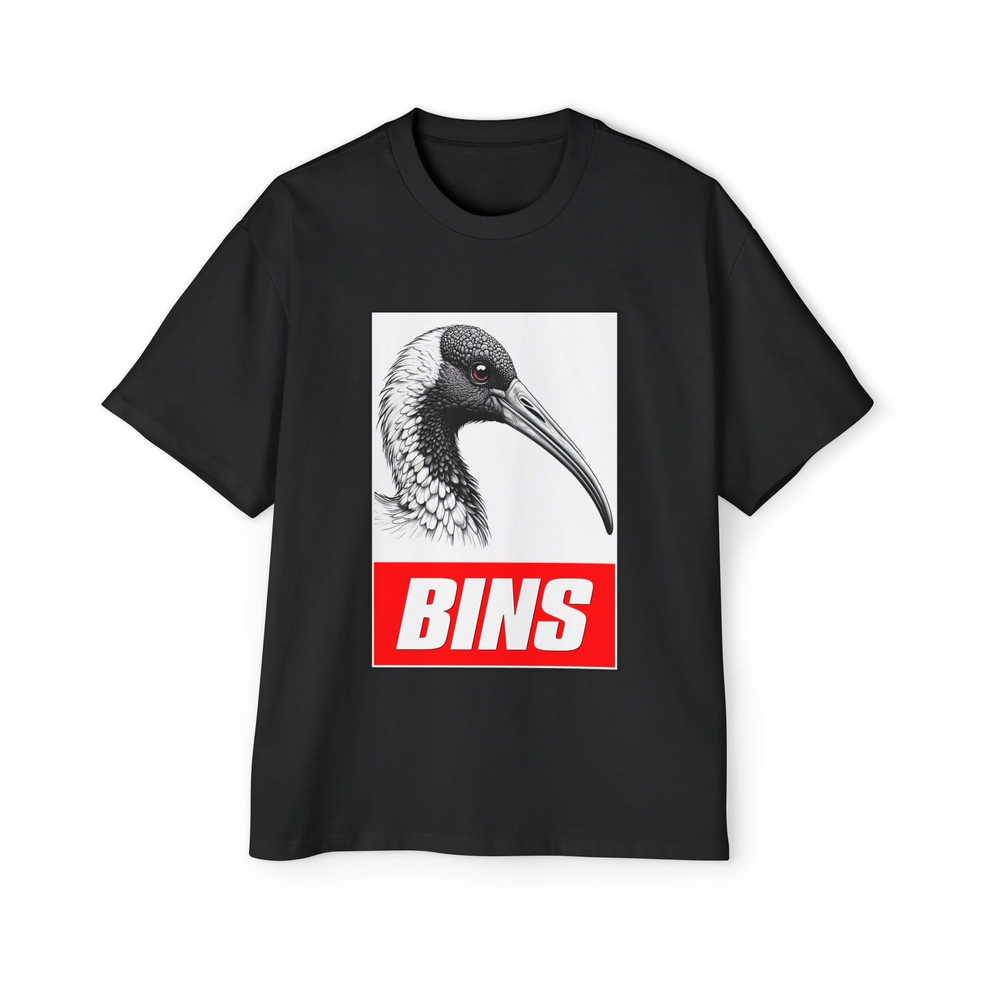 Bins Bin Chicken Oversized Tee Graphic Tees Australia Graphic T-Shirt Australia -  Cool Graphic T-Shirts Online -  Bins Bin Chicken Oversized Tee | Funny T-Shirts Australia