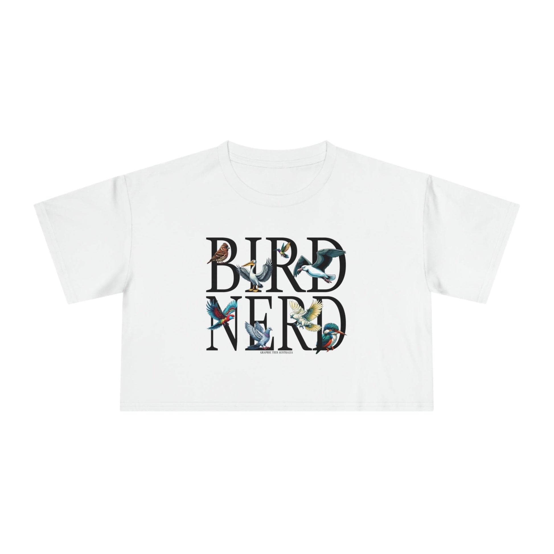 Bird Nerd Crop Tee Graphic Tees Australia Graphic T-Shirt Australia -  Cool Graphic T-Shirts Online -  Bird Nerd Crop Tee | Women's graphic tees australia