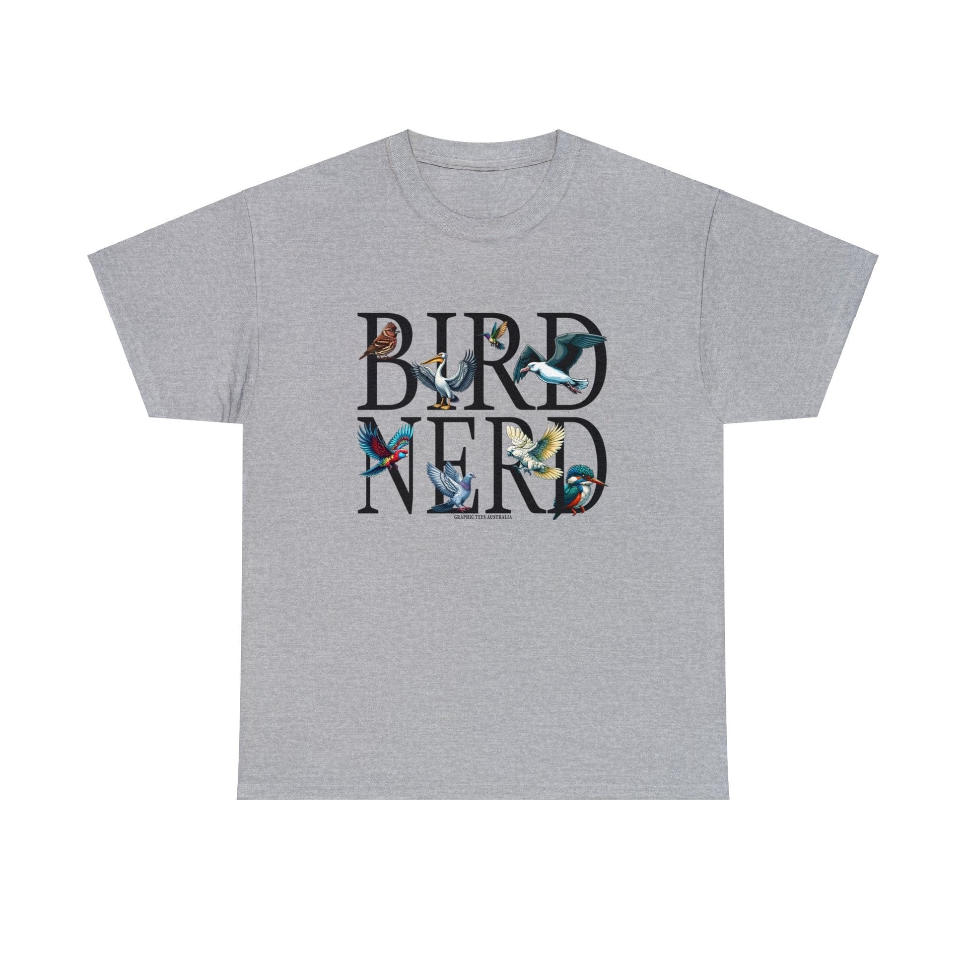 Bird Nerd Graphic Tee Graphic Tees Australia Sport Grey / S Graphic T-Shirt Australia -  Cool Graphic T-Shirts Online - 