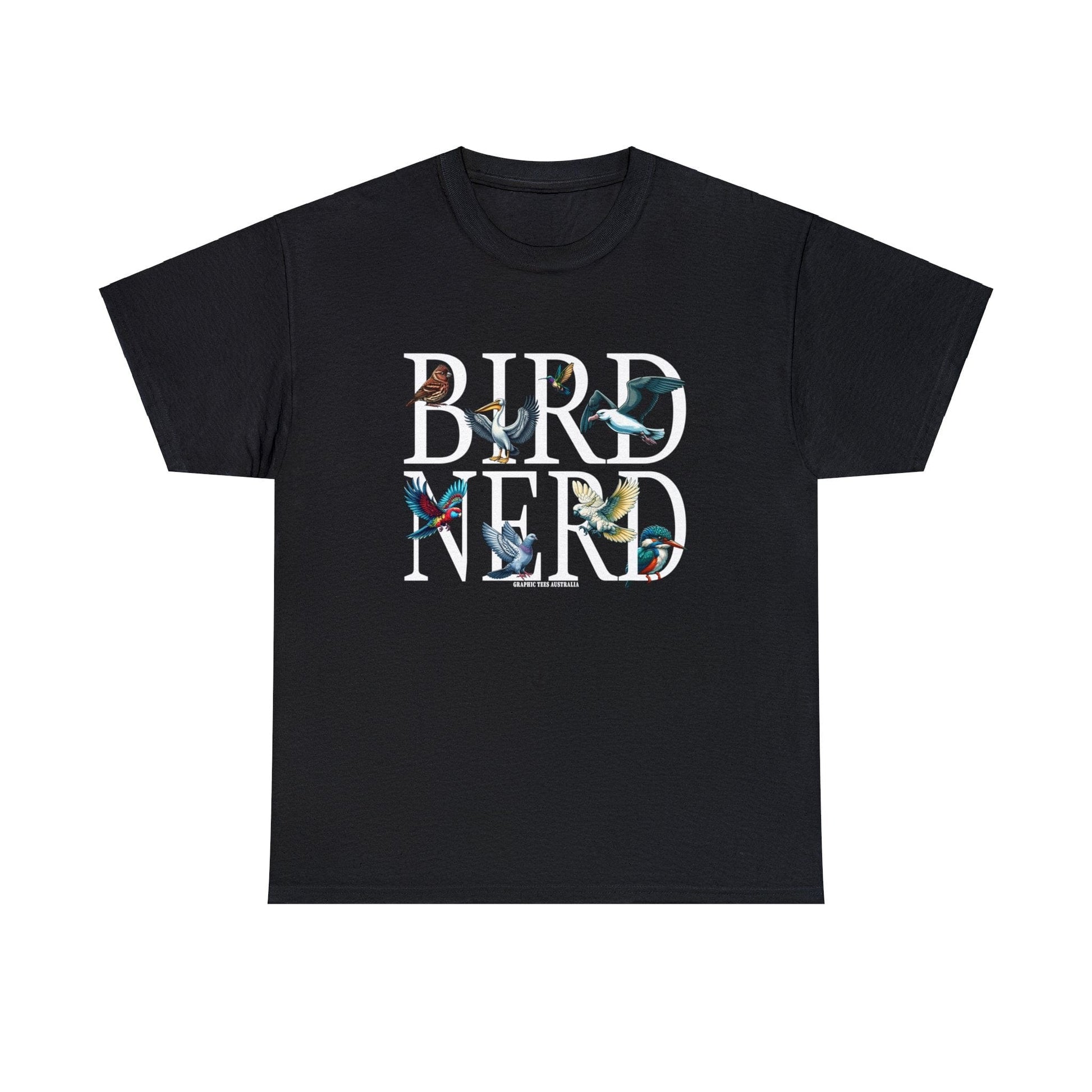 Bird Nerd Graphic Tee Graphic Tees Australia Black / S Graphic T-Shirt Australia -  Cool Graphic T-Shirts Online - 