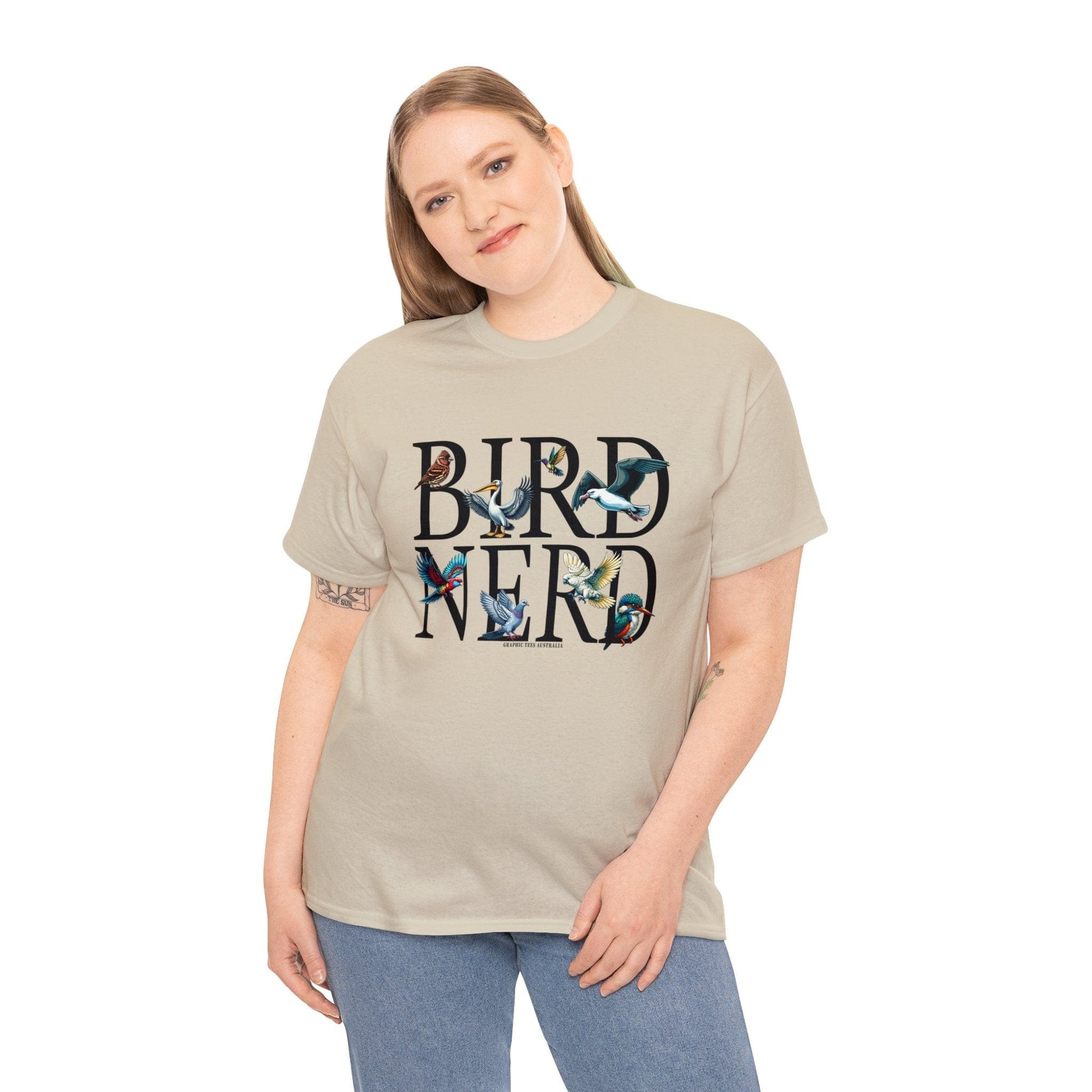 Bird Nerd Graphic Tee Graphic Tees Australia Graphic T-Shirt Australia -  Cool Graphic T-Shirts Online - 