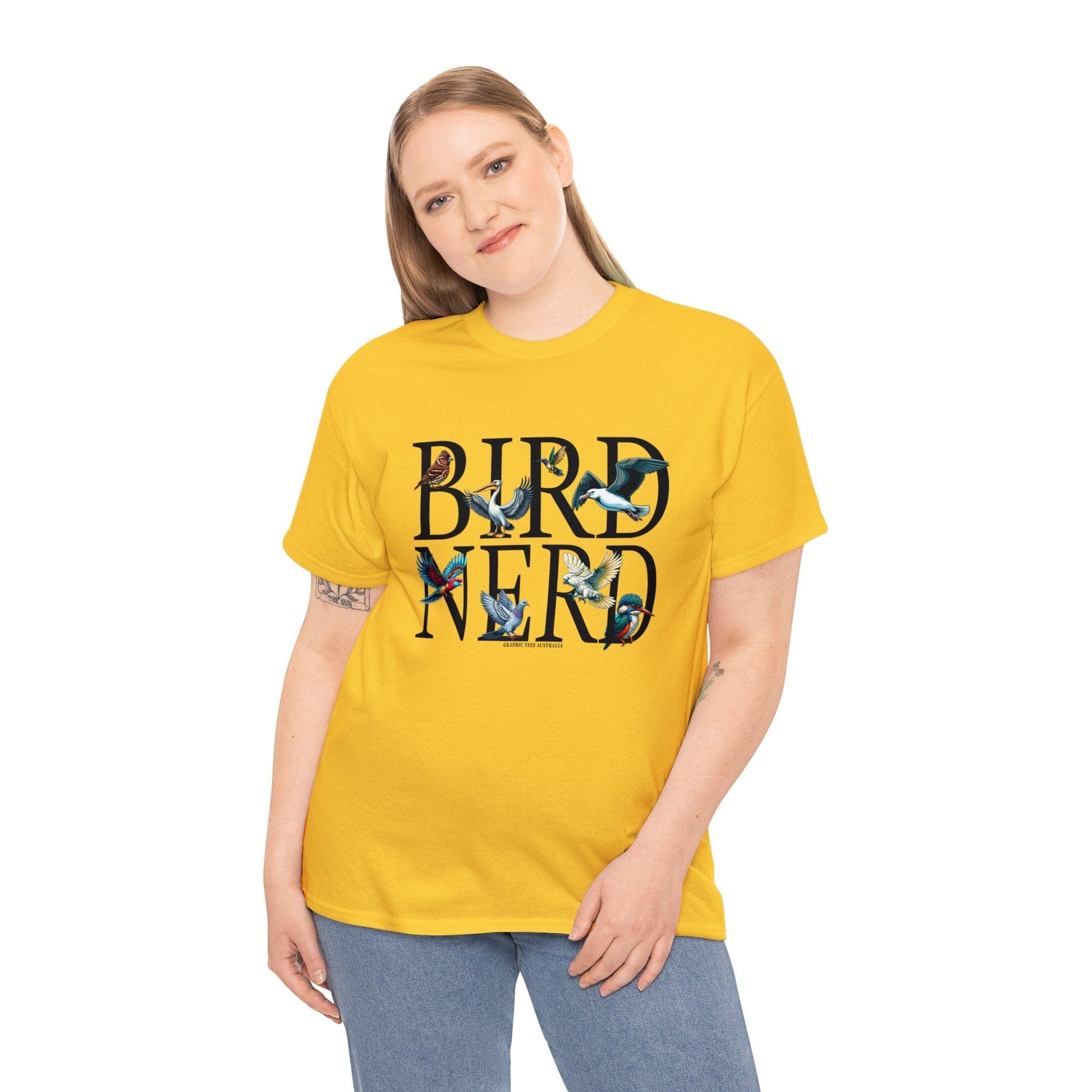 Bird Nerd Graphic Tee Graphic Tees Australia Graphic T-Shirt Australia -  Cool Graphic T-Shirts Online - 