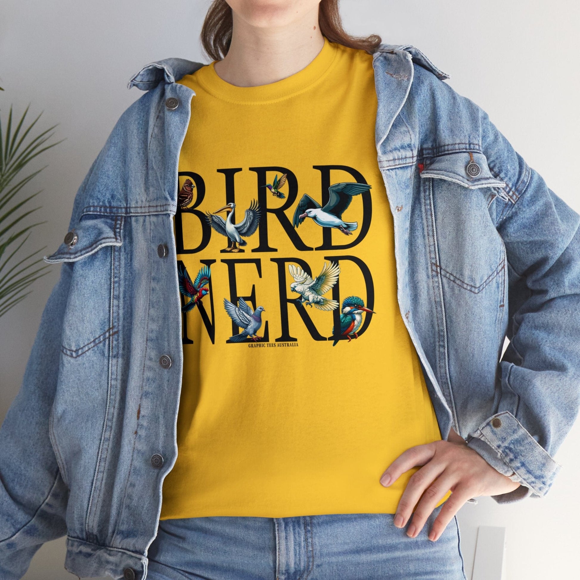 Bird Nerd Graphic Tee Graphic Tees Australia Graphic T-Shirt Australia -  Cool Graphic T-Shirts Online - 