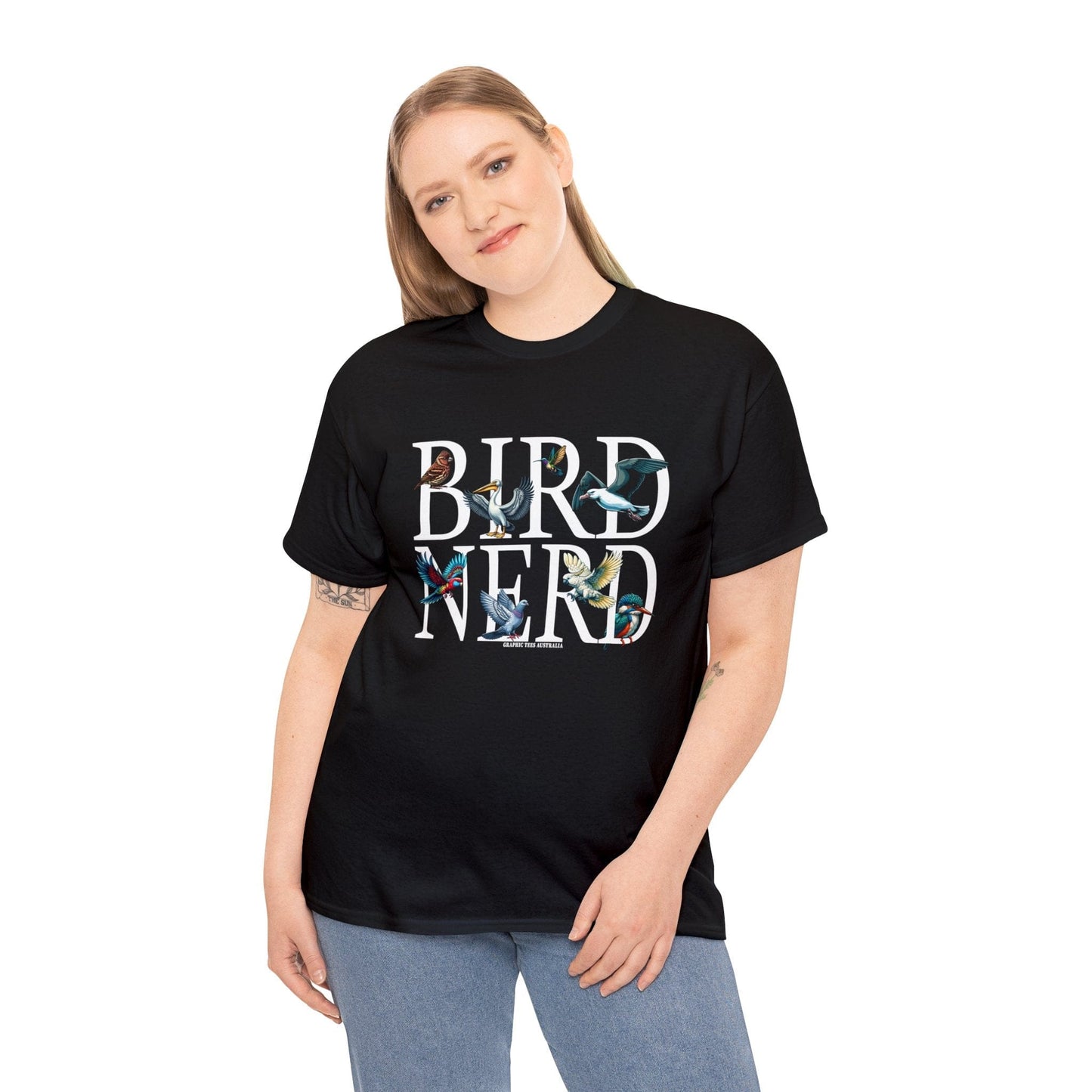 Bird Nerd Graphic Tee Graphic Tees Australia Graphic T-Shirt Australia -  Cool Graphic T-Shirts Online - 