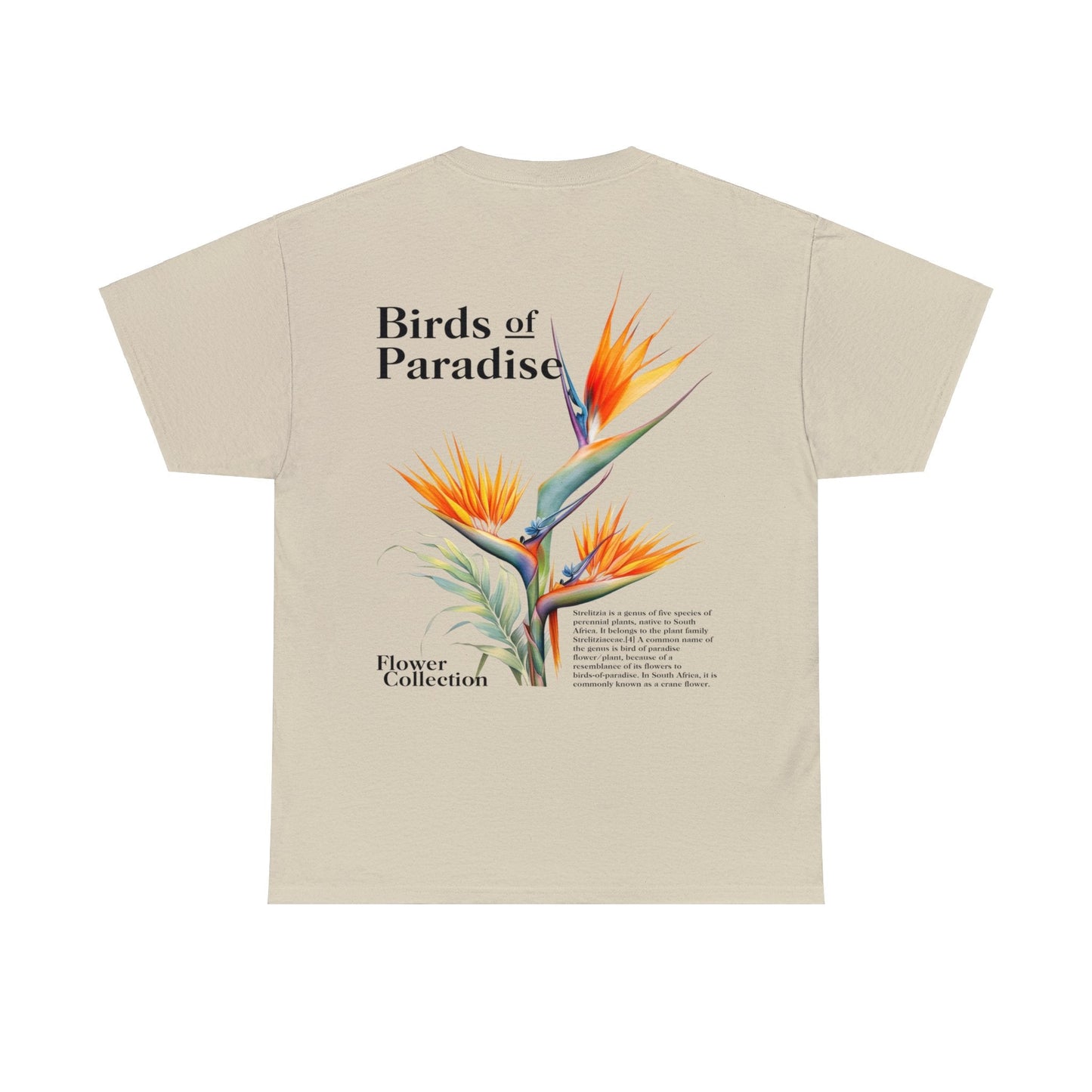 Birds Of Paradise Graphic Tee Graphic Tees Australia Sand / S Graphic T-Shirt Australia -  Cool Graphic T-Shirts Online -  Birds Of Paradise Graphic Tee | Cool Graphic T-Shirts Online Au