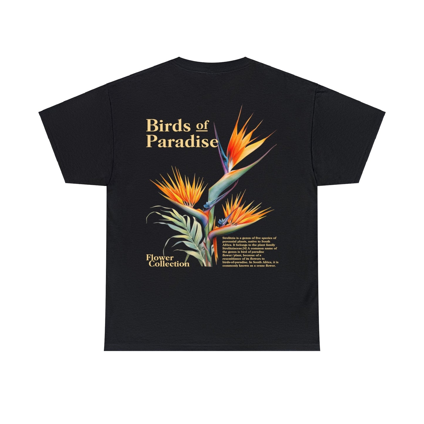 Birds Of Paradise Graphic Tee Graphic Tees Australia Black / S Graphic T-Shirt Australia -  Cool Graphic T-Shirts Online -  Birds Of Paradise Graphic Tee | Cool Graphic T-Shirts Online Au