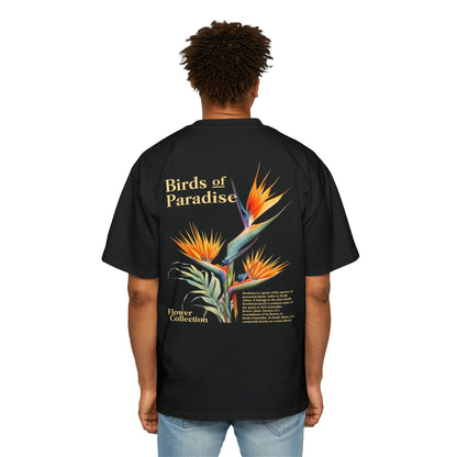 Birds Of Paradise Oversized Tee Graphic Tees Australia Black / S Graphic T-Shirt Australia -  Cool Graphic T-Shirts Online -  Birds Of Paradise Oversized Tee | Cool Oversized T-Shirts Au