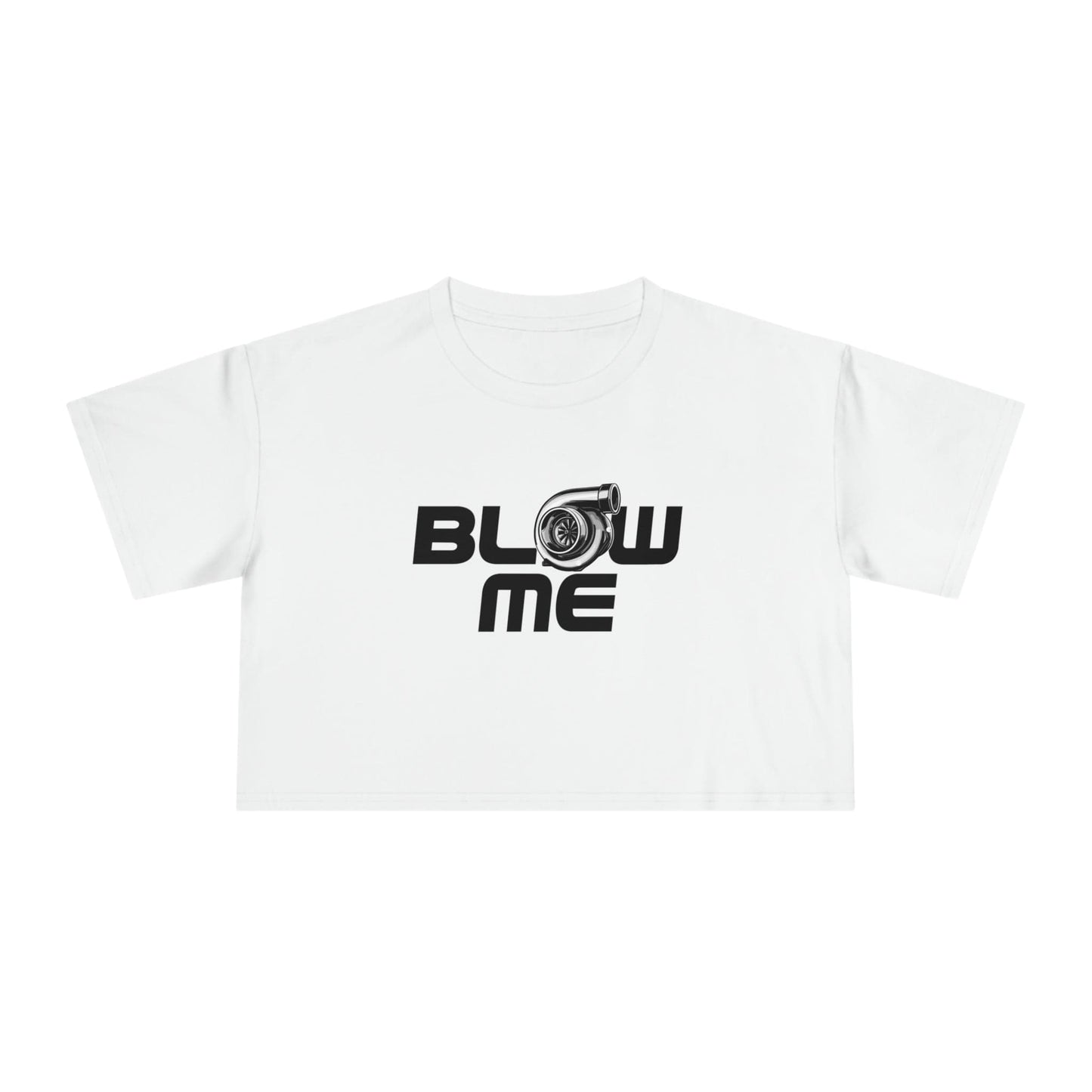 Blow Me Turbocharger Crop Tee Graphic Tees Australia Graphic T-Shirt Australia -  Cool Graphic T-Shirts Online - 