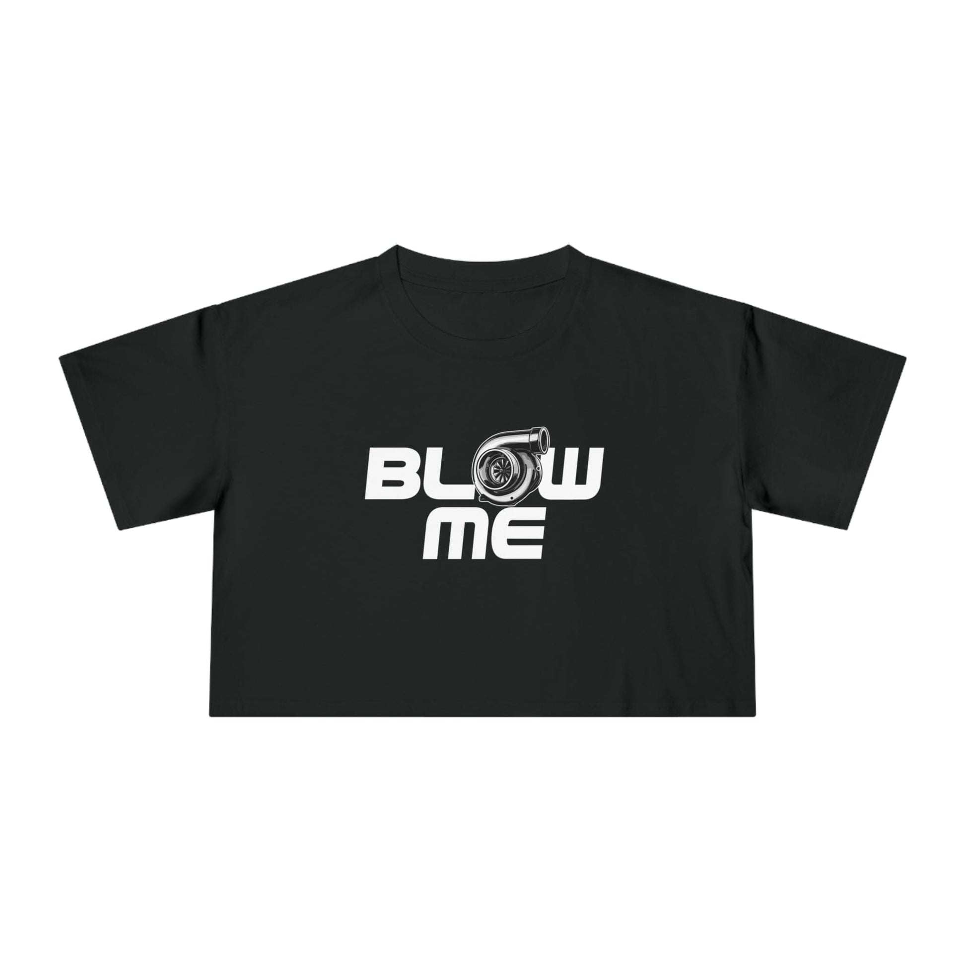 Blow Me Turbocharger Crop Tee Graphic Tees Australia Graphic T-Shirt Australia -  Cool Graphic T-Shirts Online - 