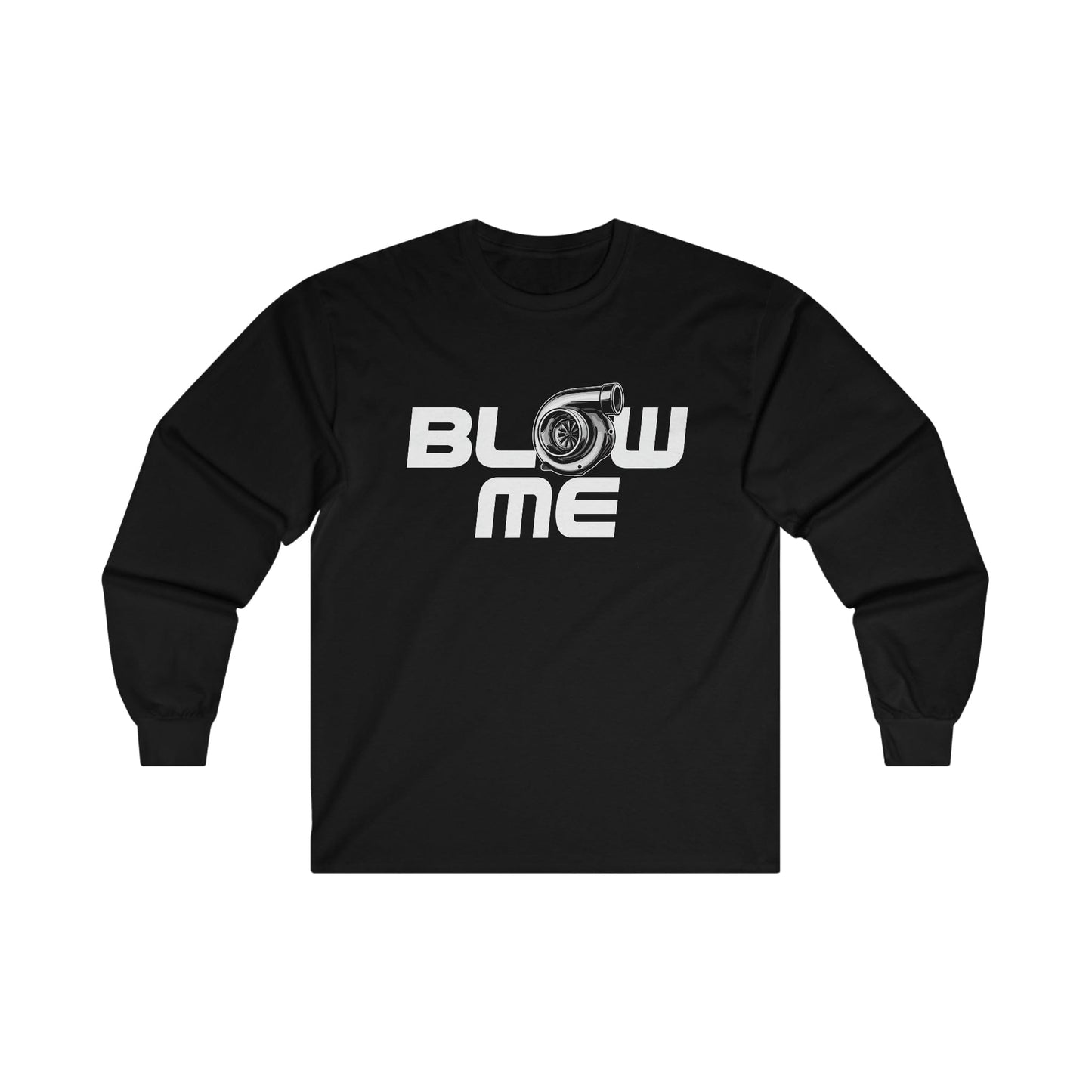 Blow Me Turbocharger Long Sleeve Graphic Tees Australia S / Black Graphic T-Shirt Australia -  Cool Graphic T-Shirts Online - 