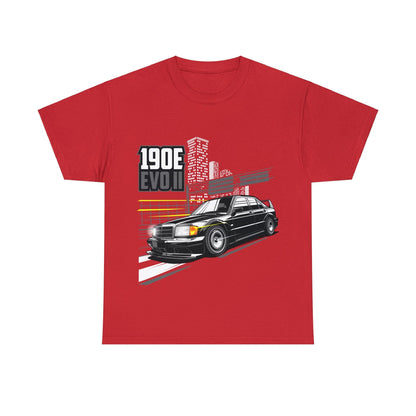 BMW 190e Evo II JDM Graphic Tee Graphic Tees Australia Red / S Graphic T-Shirt Australia -  Cool Graphic T-Shirts Online - 