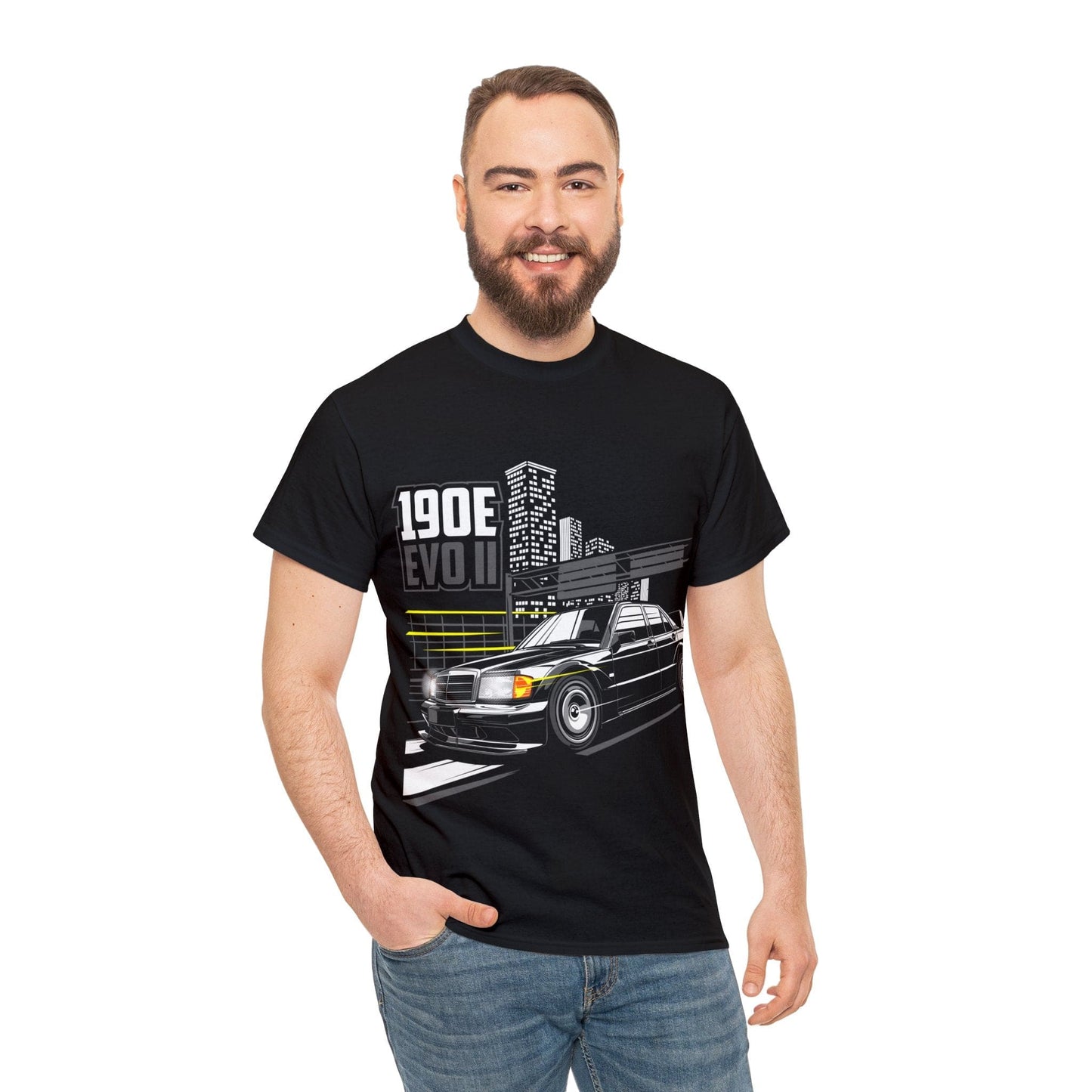 BMW 190e Evo II JDM Graphic Tee Graphic Tees Australia Graphic T-Shirt Australia -  Cool Graphic T-Shirts Online - 