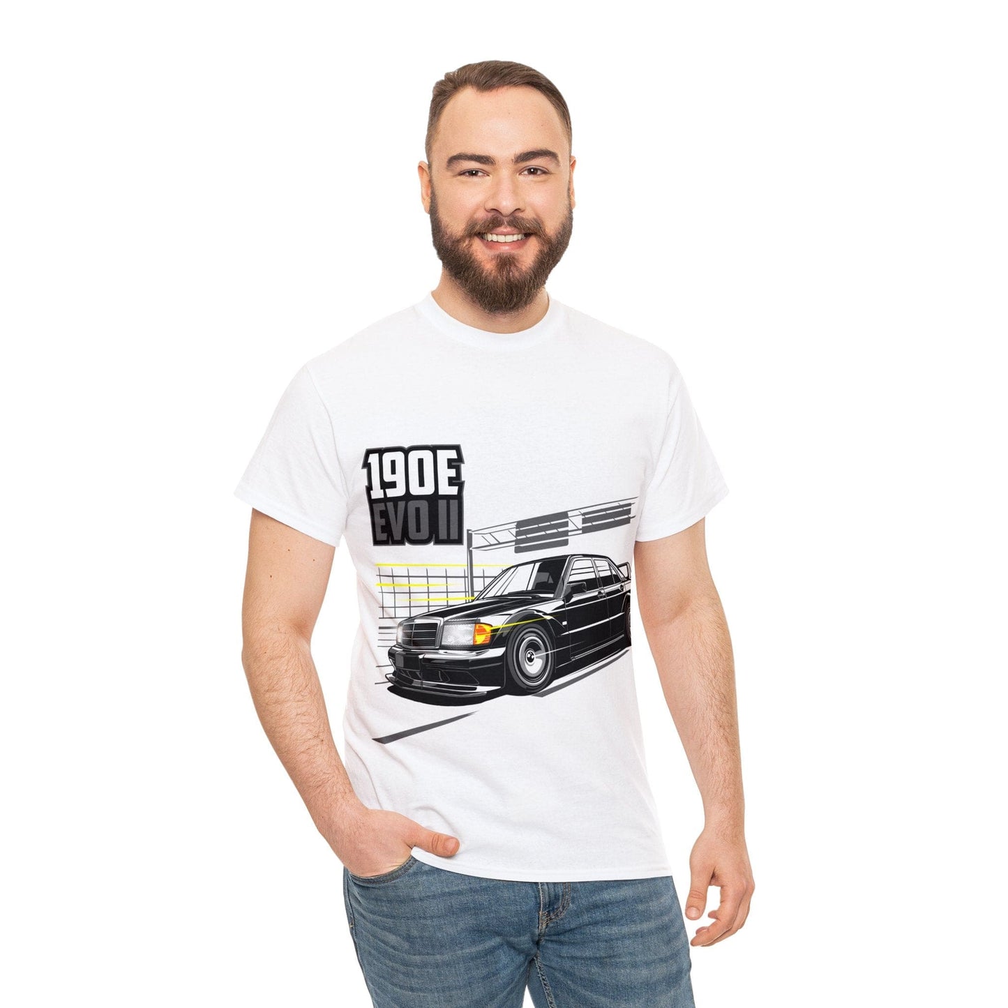 BMW 190e Evo II JDM Graphic Tee Graphic Tees Australia Graphic T-Shirt Australia -  Cool Graphic T-Shirts Online - 