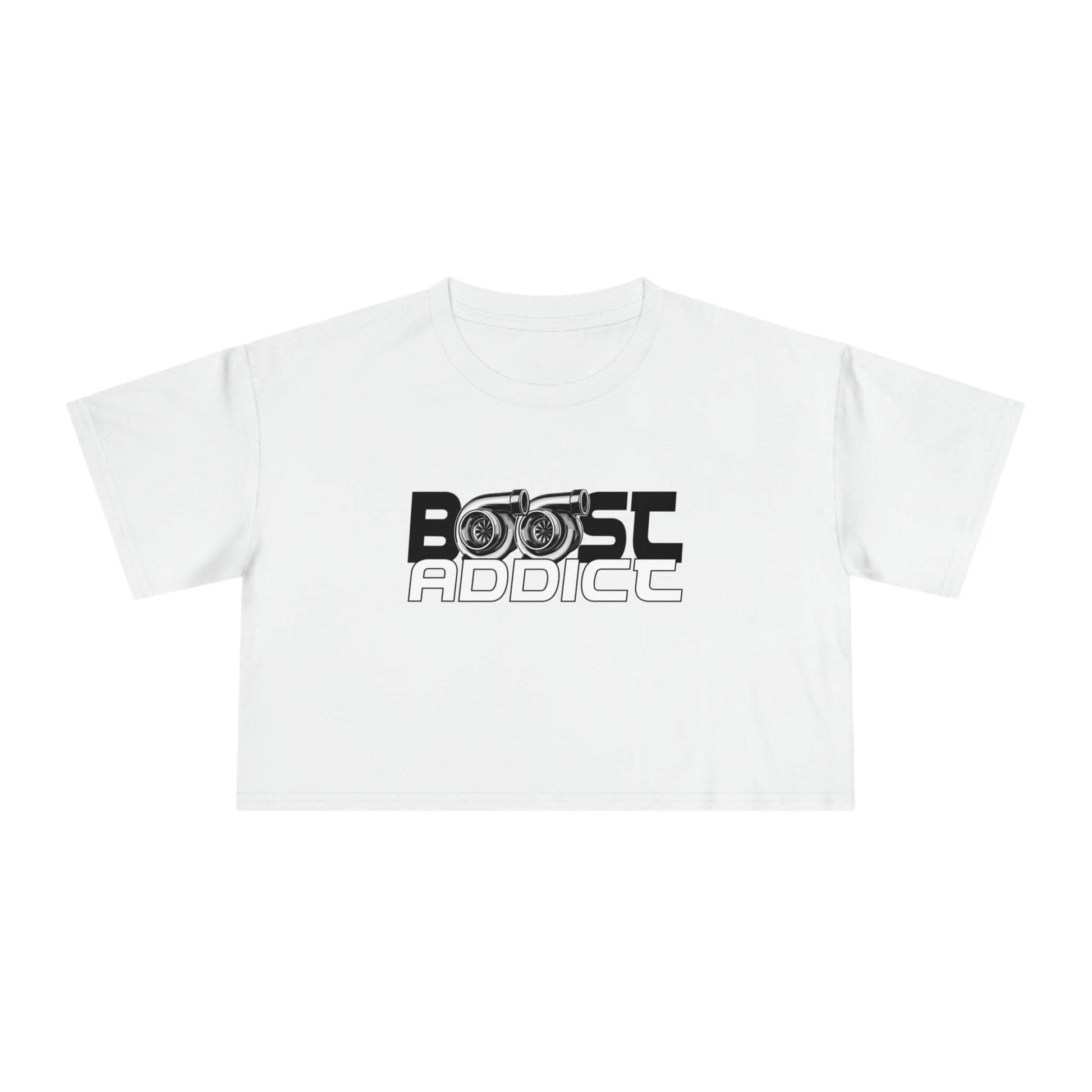 Boost Addict Crop Tee Graphic Tees Australia Graphic T-Shirt Australia -  Cool Graphic T-Shirts Online - 