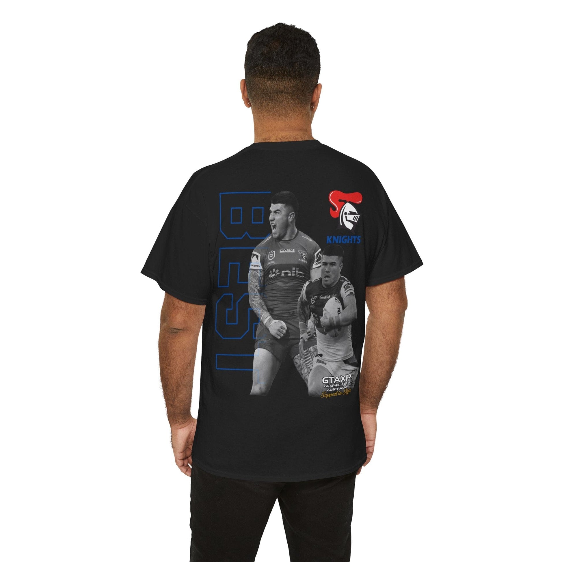 Bradman Best Newcastle Duo Graphic Tee Graphic Tees Australia Graphic T-Shirt Australia -  Cool Graphic T-Shirts Online -  Bradman Best Newcastle Duo T-Shirt | League Tees Australia