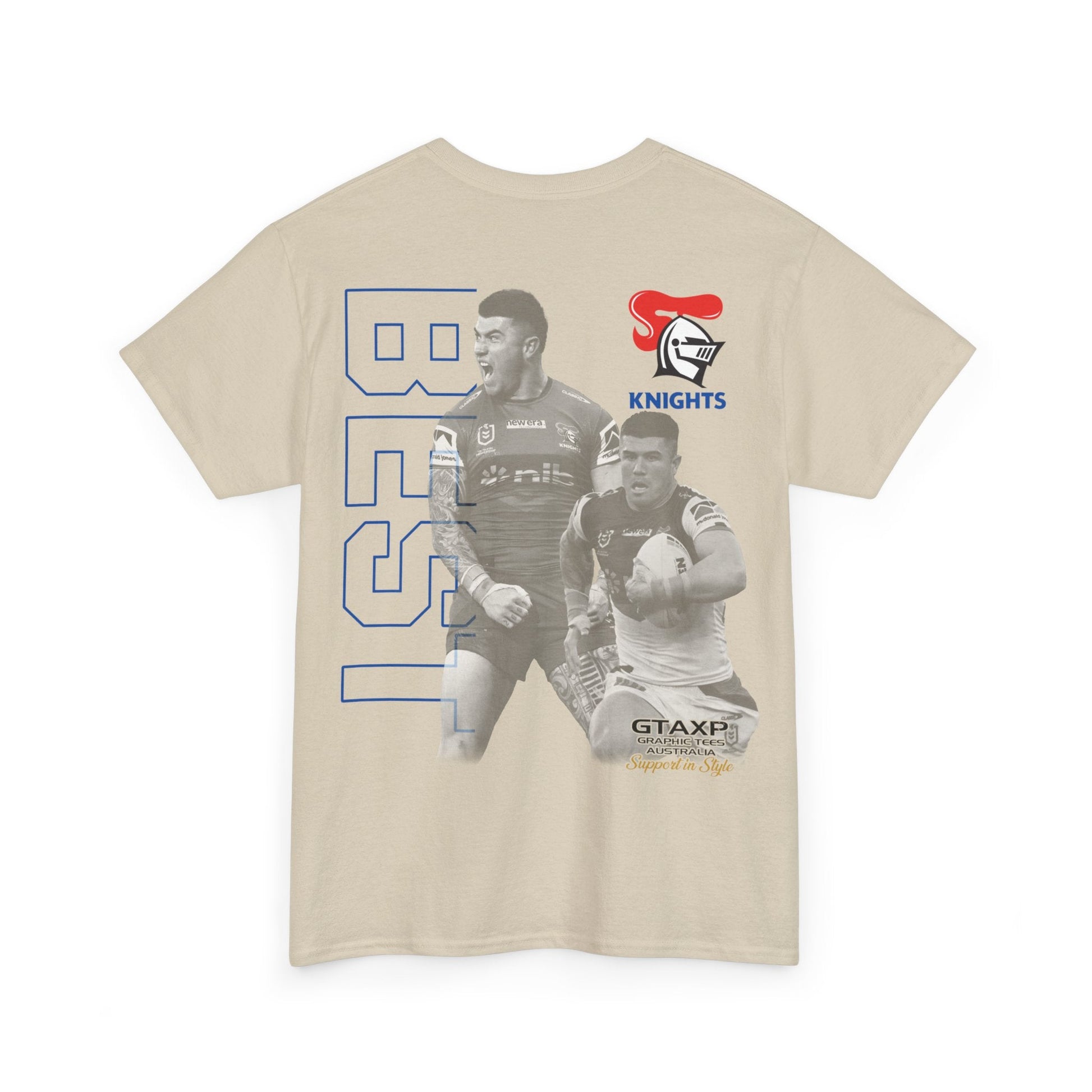 Bradman Best Newcastle Duo Graphic Tee Graphic Tees Australia Graphic T-Shirt Australia -  Cool Graphic T-Shirts Online -  Bradman Best Newcastle Duo T-Shirt | League Tees Australia