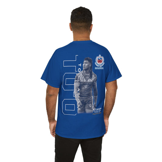 Brian To'o Samoa Graphic Tee Graphic Tees Australia Royal / S Graphic T-Shirt Australia -  Cool Graphic T-Shirts Online -  Brian To'o Samoa T-Shirt | Samoa Supporters Fan Gear