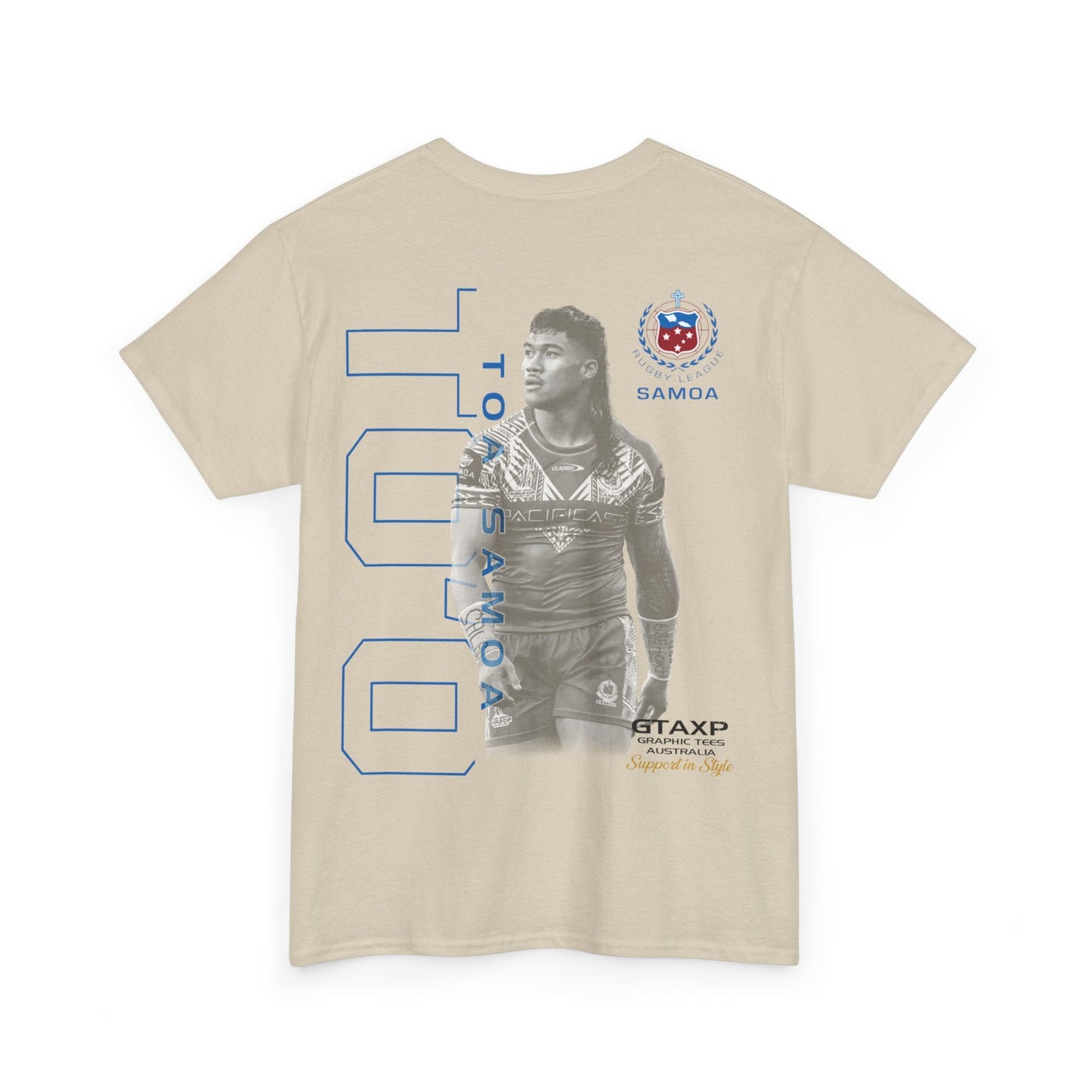 Brian To'o Samoa Graphic Tee Graphic Tees Australia Graphic T-Shirt Australia -  Cool Graphic T-Shirts Online -  Brian To'o Samoa T-Shirt | Samoa Supporters Fan Gear