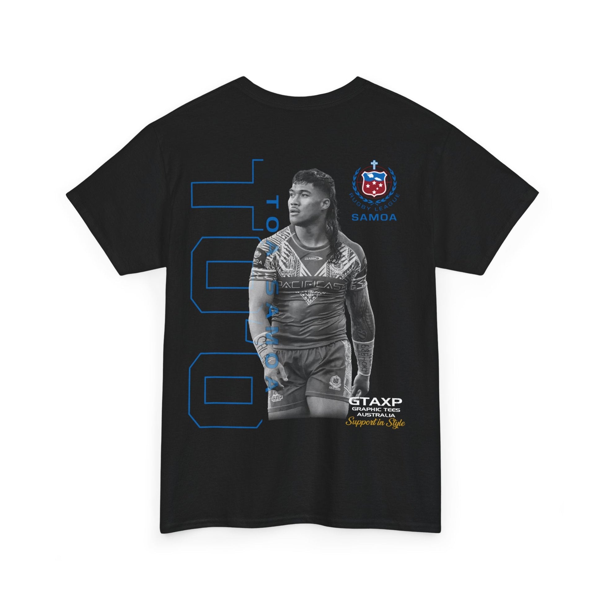 Brian To'o Samoa Graphic Tee Graphic Tees Australia Graphic T-Shirt Australia -  Cool Graphic T-Shirts Online -  Brian To'o Samoa T-Shirt | Samoa Supporters Fan Gear