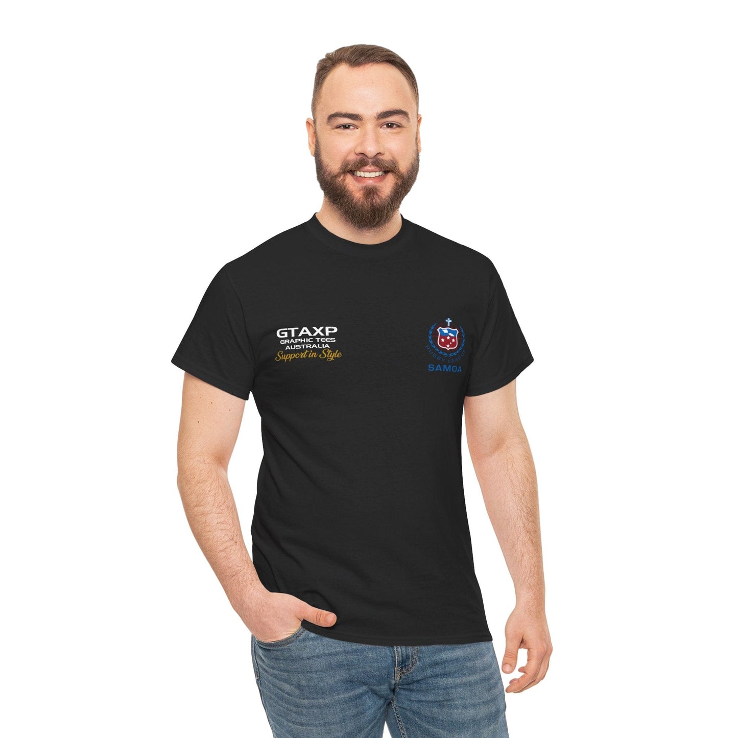 Brian To'o Samoa Graphic Tee Graphic Tees Australia Graphic T-Shirt Australia -  Cool Graphic T-Shirts Online -  Brian To'o Samoa T-Shirt | Samoa Supporters Fan Gear