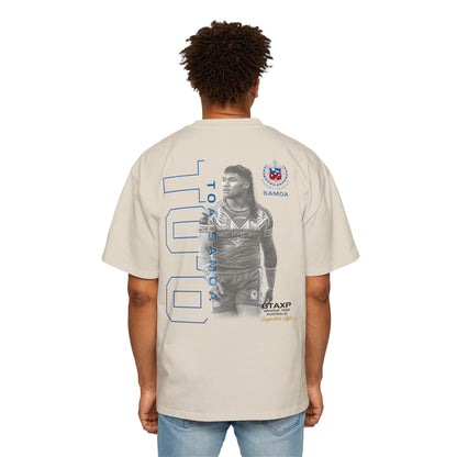 Brian To'o Samoa Oversized Tee Graphic Tees Australia Ecru / S Graphic T-Shirt Australia -  Cool Graphic T-Shirts Online -  Brian To'o Samoa Oversized Tee | Samoa Supporters Gear