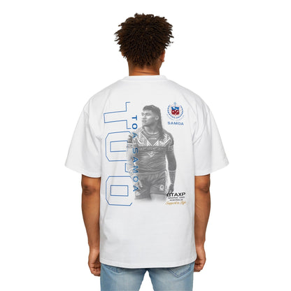 Brian To'o Samoa Oversized Tee Graphic Tees Australia White / S Graphic T-Shirt Australia -  Cool Graphic T-Shirts Online -  Brian To'o Samoa Oversized Tee | Samoa Supporters Gear