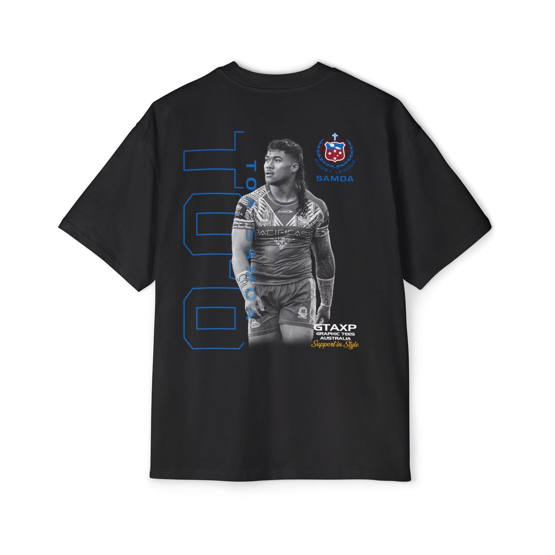 Brian To'o Samoa Oversized Tee Graphic Tees Australia Graphic T-Shirt Australia -  Cool Graphic T-Shirts Online -  Brian To'o Samoa Oversized Tee | Samoa Supporters Gear