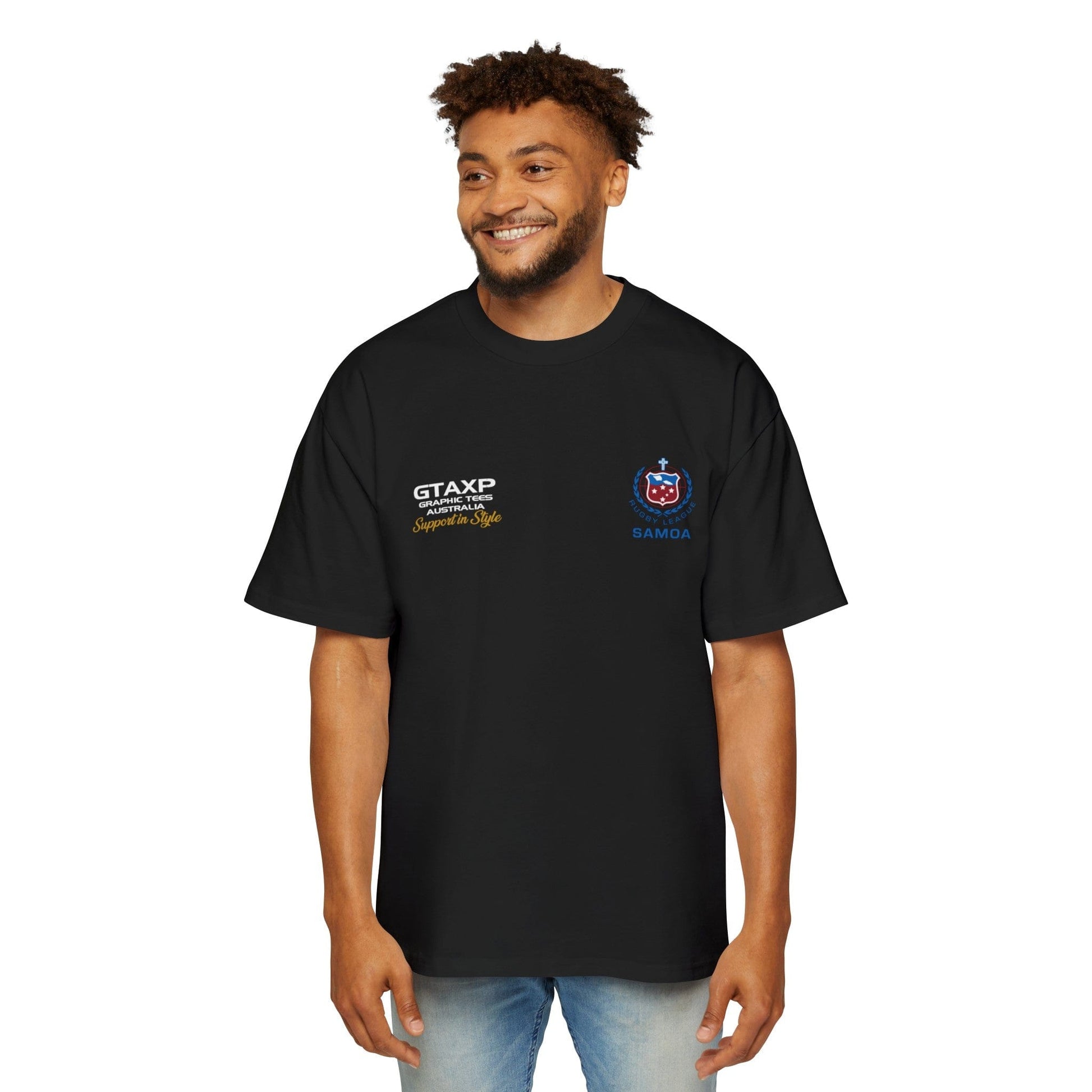 Brian To'o Samoa Oversized Tee Graphic Tees Australia Graphic T-Shirt Australia -  Cool Graphic T-Shirts Online -  Brian To'o Samoa Oversized Tee | Samoa Supporters Gear