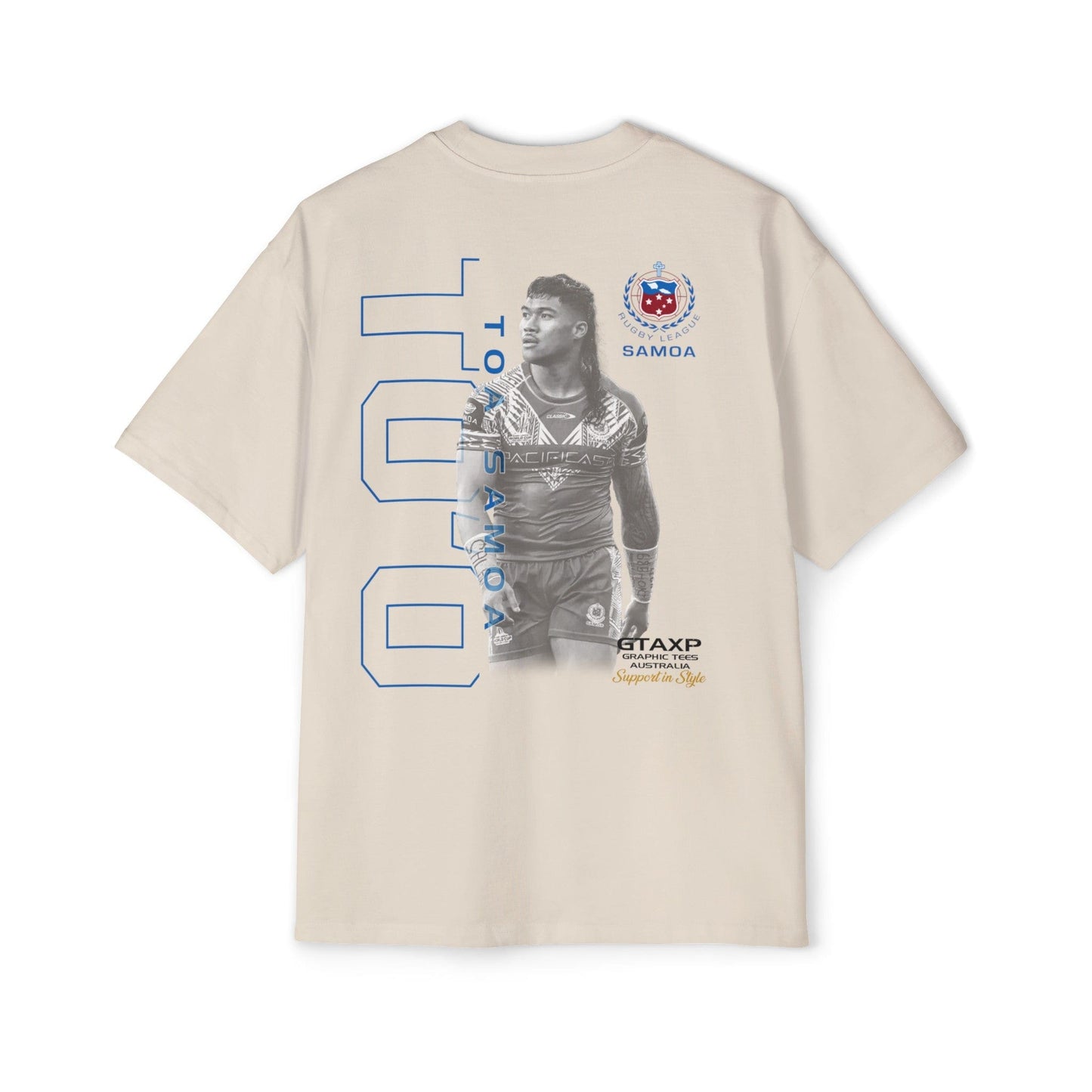 Brian To'o Samoa Oversized Tee Graphic Tees Australia Graphic T-Shirt Australia -  Cool Graphic T-Shirts Online -  Brian To'o Samoa Oversized Tee | Samoa Supporters Gear