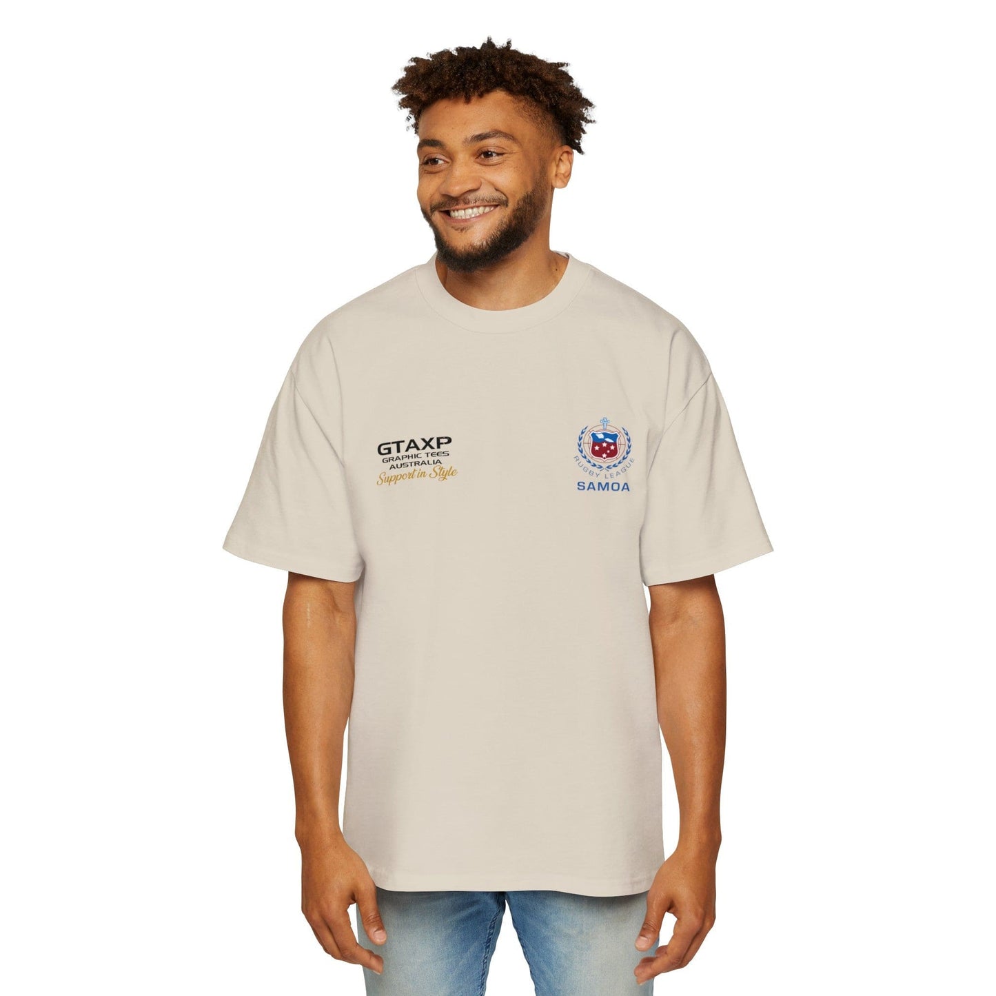 Brian To'o Samoa Oversized Tee Graphic Tees Australia Graphic T-Shirt Australia -  Cool Graphic T-Shirts Online -  Brian To'o Samoa Oversized Tee | Samoa Supporters Gear