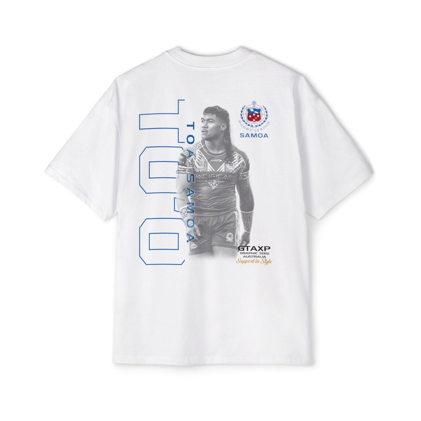 Brian To'o Samoa Oversized Tee Graphic Tees Australia Graphic T-Shirt Australia -  Cool Graphic T-Shirts Online -  Brian To'o Samoa Oversized Tee | Samoa Supporters Gear