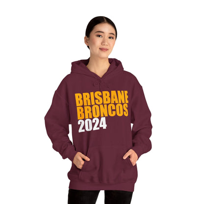 Brisbane Broncos 2024 Hoodie Graphic Tees Australia Graphic T-Shirt Australia -  Cool Graphic T-Shirts Online -  Brisbane Broncos 2024 Hoodie | NRL hoodies Australia