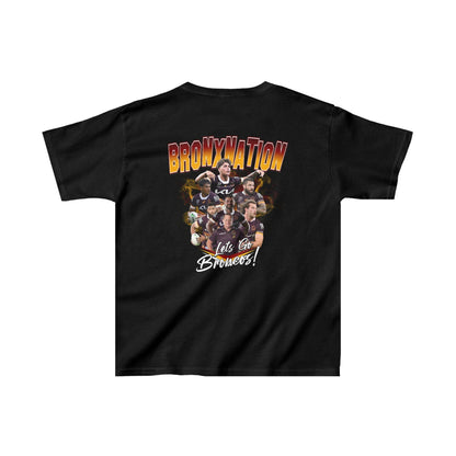 Brisbane Broncos BronxNation Kids Tee Printify XS / Black Graphic T-Shirt Australia -  Cool Graphic T-Shirts Online - 