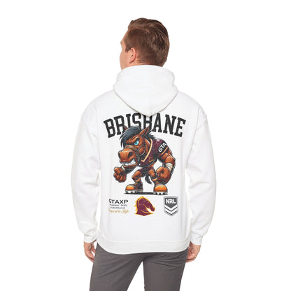 Brisbane Broncos Buck Hoodie Graphic Tees Australia White / S Graphic T-Shirt Australia -  Cool Graphic T-Shirts Online -  Brisbane Broncos Buck Hoodie | Brisbane Broncos Hoodie