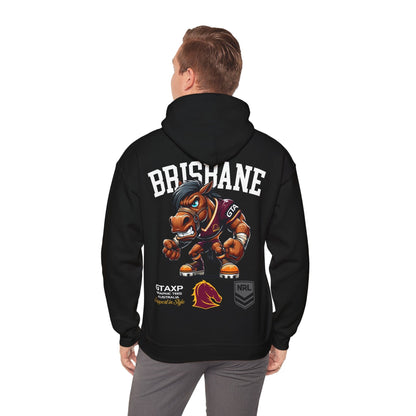 Brisbane Broncos Buck Hoodie Graphic Tees Australia Black / S Graphic T-Shirt Australia -  Cool Graphic T-Shirts Online -  Brisbane Broncos Buck Hoodie | Brisbane Broncos Hoodie