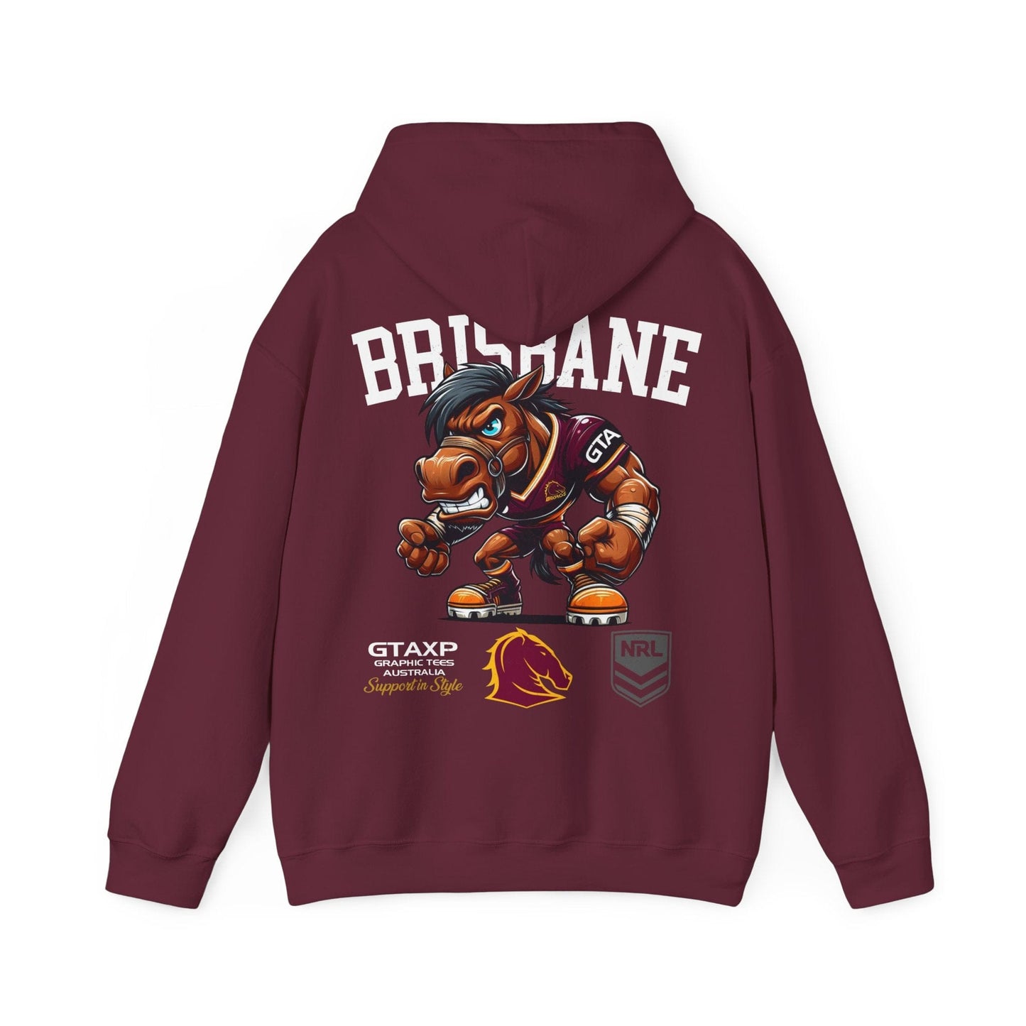 Brisbane Broncos Buck Hoodie Graphic Tees Australia Graphic T-Shirt Australia -  Cool Graphic T-Shirts Online -  Brisbane Broncos Buck Hoodie | Brisbane Broncos Hoodie