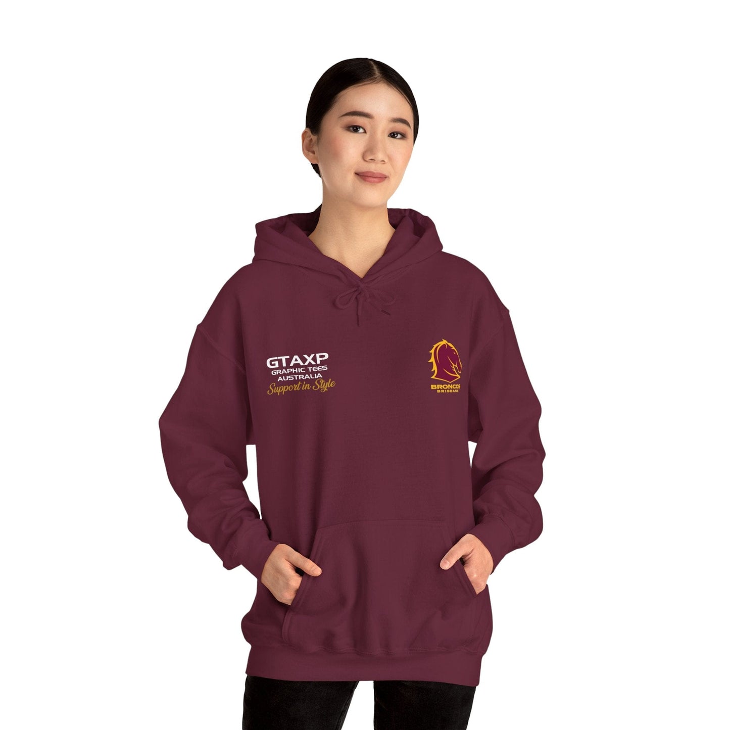 Brisbane Broncos Buck Hoodie Graphic Tees Australia Graphic T-Shirt Australia -  Cool Graphic T-Shirts Online -  Brisbane Broncos Buck Hoodie | Brisbane Broncos Hoodie