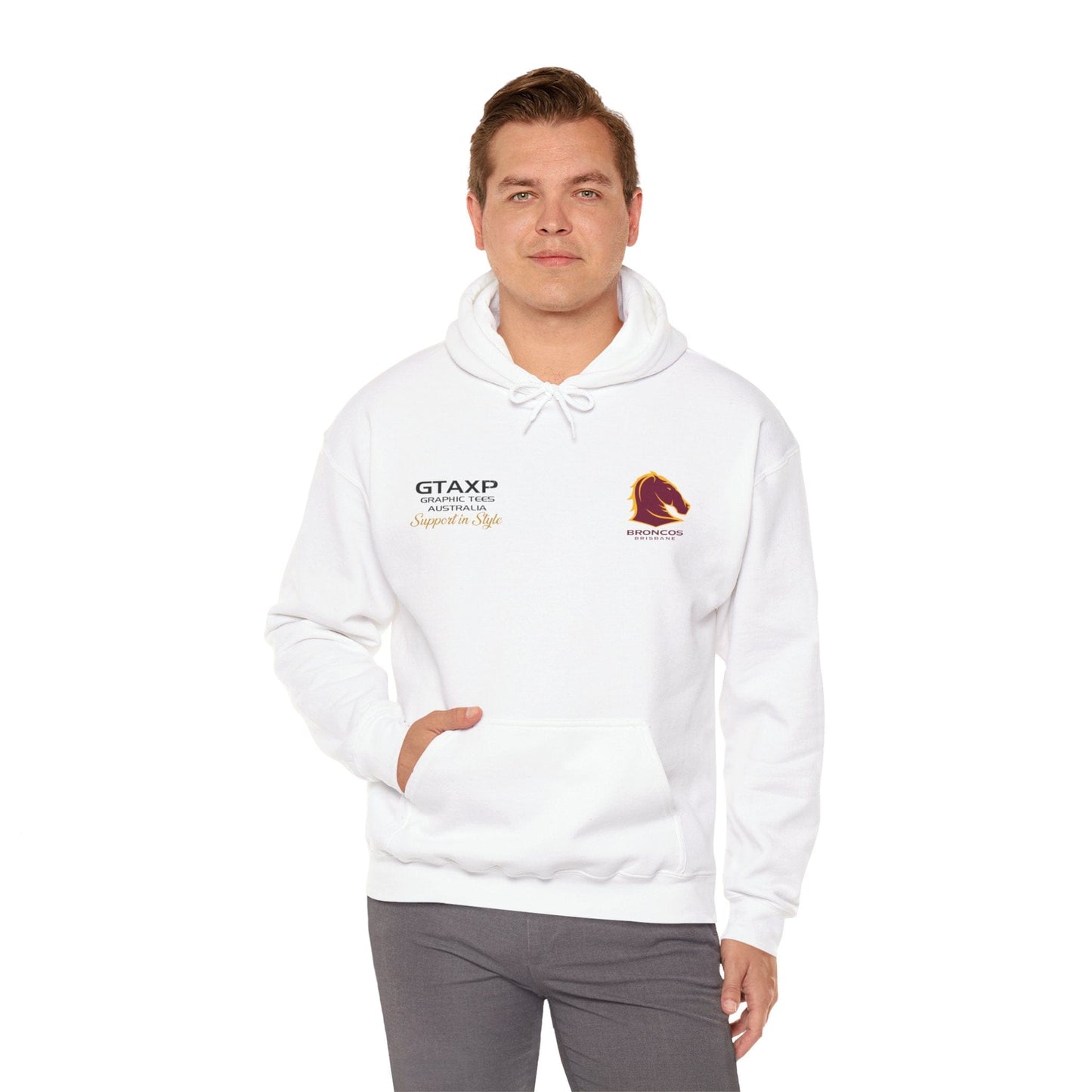 Brisbane Broncos Buck Hoodie Graphic Tees Australia Graphic T-Shirt Australia -  Cool Graphic T-Shirts Online -  Brisbane Broncos Buck Hoodie | Brisbane Broncos Hoodie