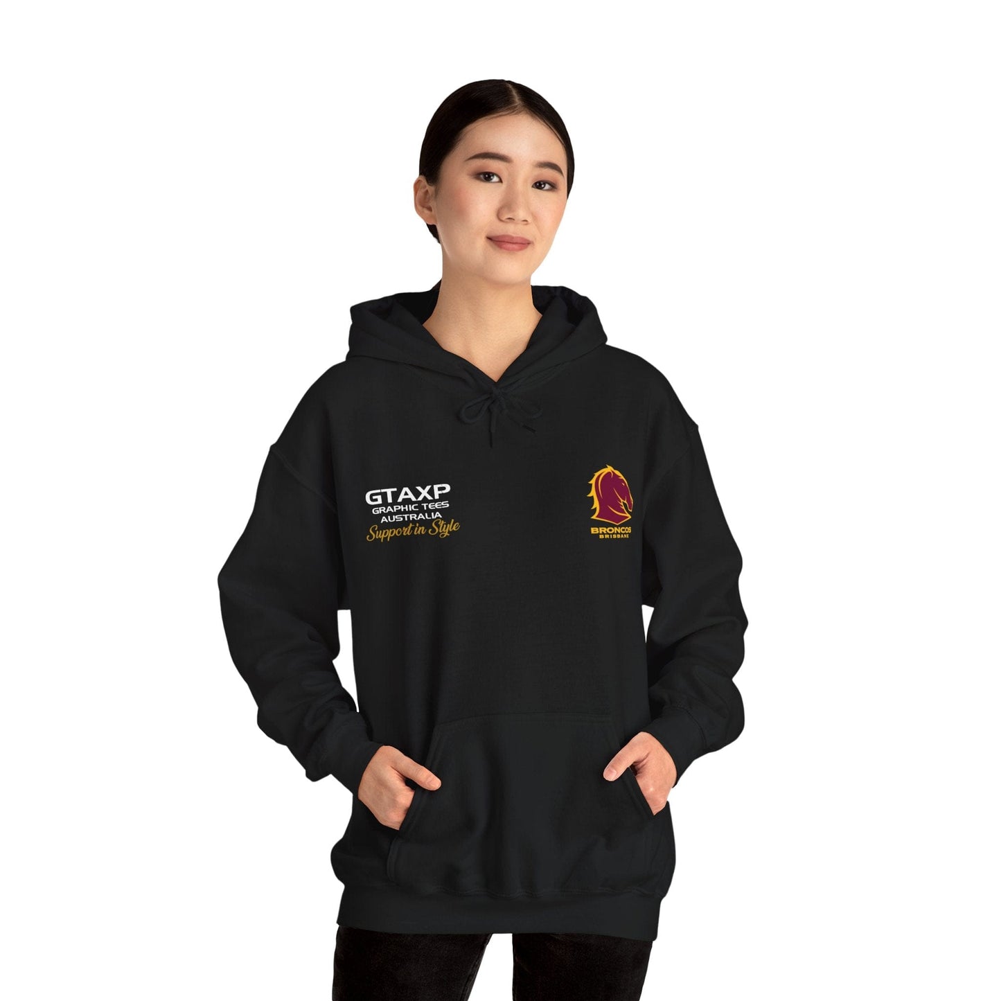 Brisbane Broncos Buck Hoodie Graphic Tees Australia Graphic T-Shirt Australia -  Cool Graphic T-Shirts Online -  Brisbane Broncos Buck Hoodie | Brisbane Broncos Hoodie